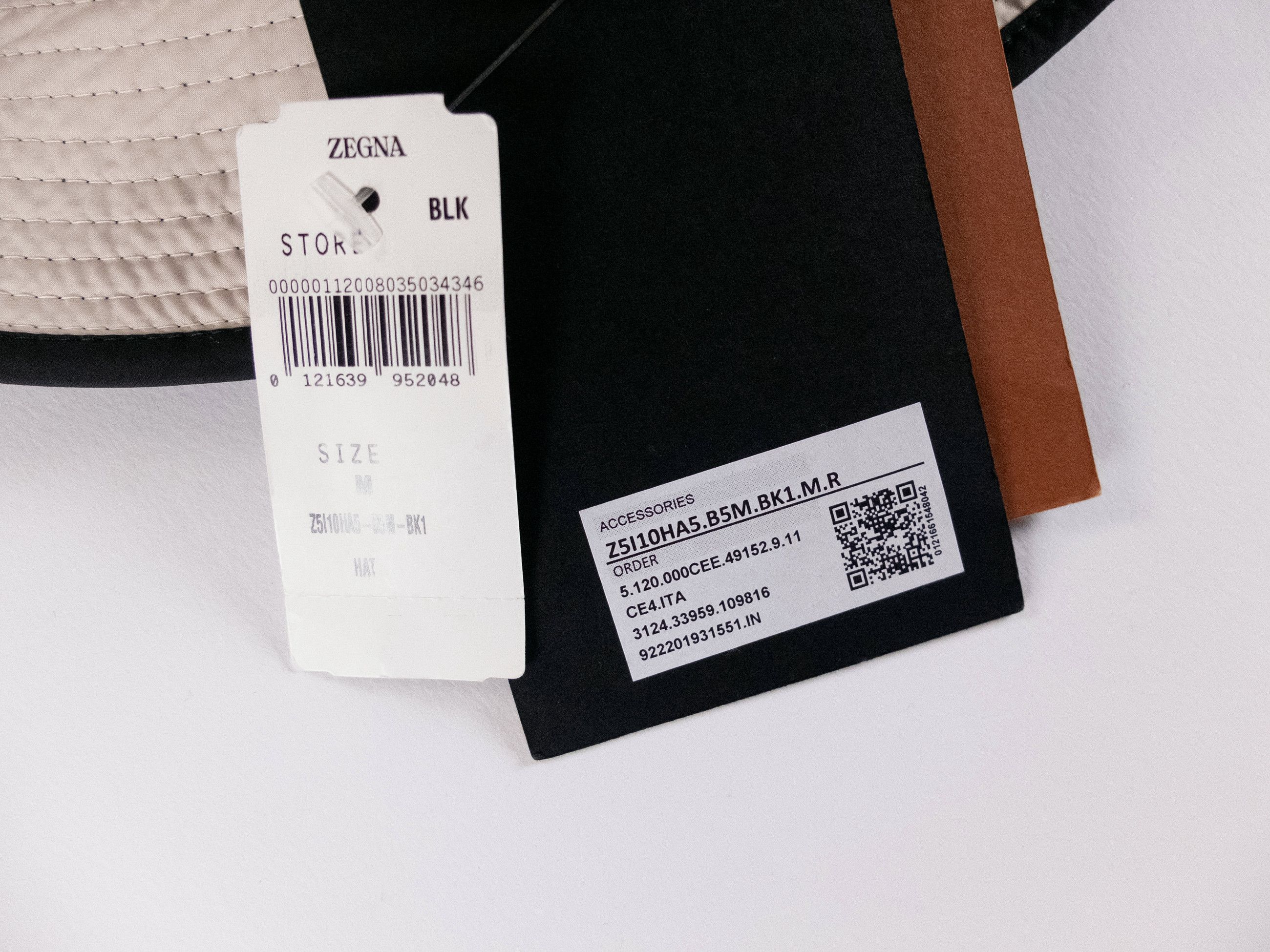Ermenegildo Zegna ERMENEGILDO ZEGNA black logo embroidered nylon bucket hat Size ONE SIZE - 8 Thumbnail