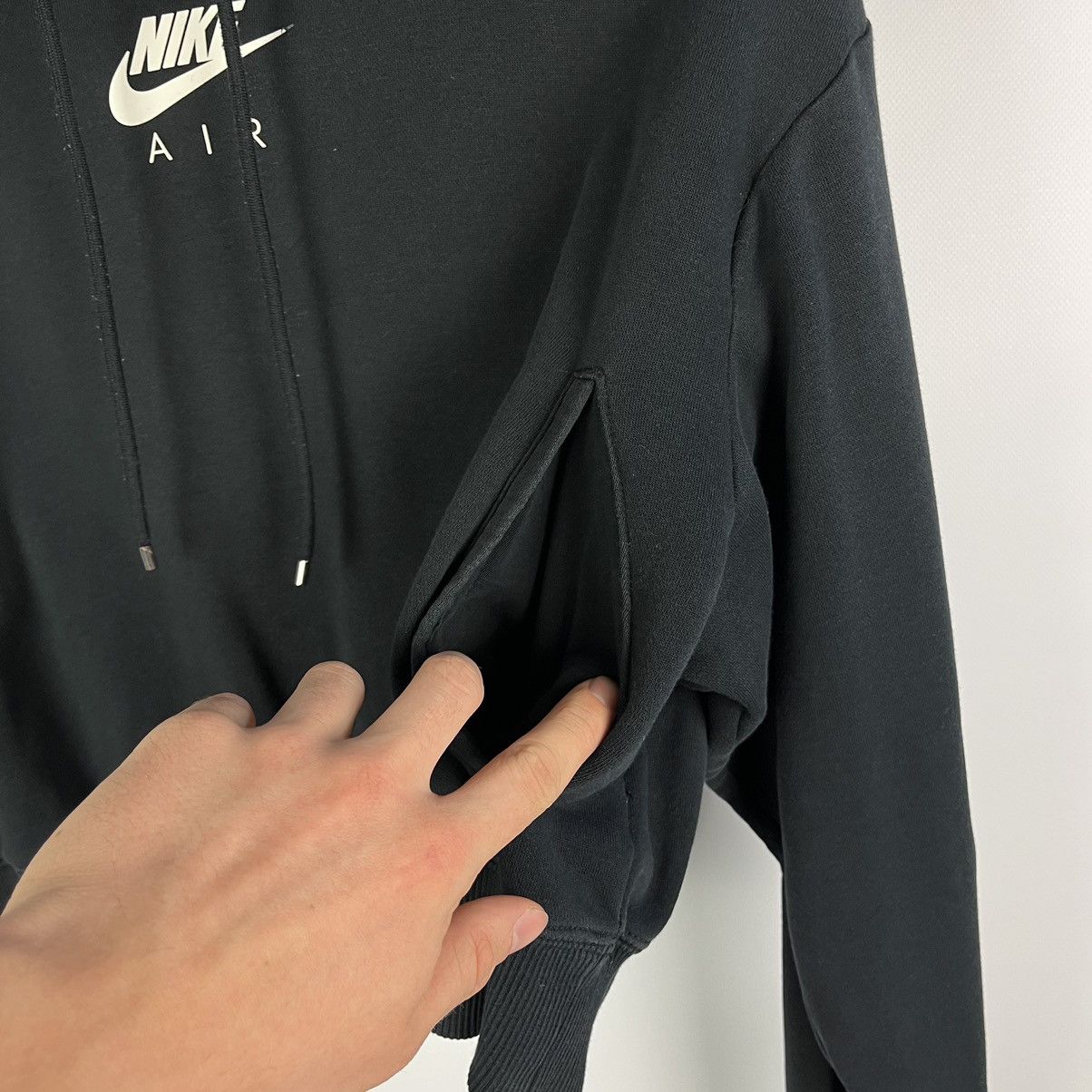 Nike Nike Air Swoosh Crop Top Hoodie Logo Y2K Size S / US 4 / IT 40 - 11 Thumbnail