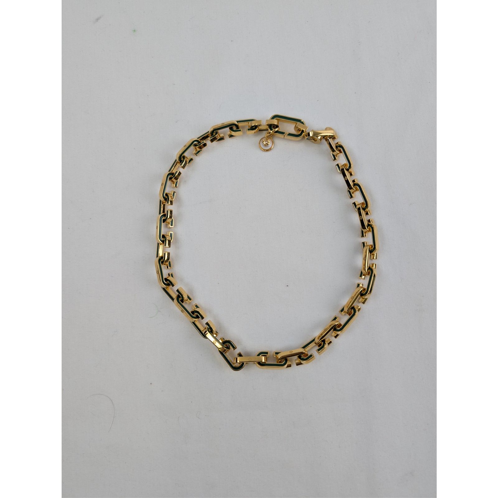 Casablanca o1rshd1 Size: OS / Brass / Enamel Bracelet in Green/Gold Size ONE SIZE - 1 Thumbnail