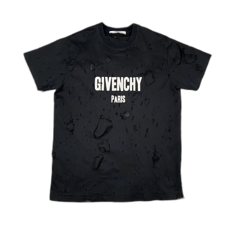 Givenchy Givenchy Givenchy Distressed Short Sleeve TShirt -2507 Size US XXS / EU 40 - 1 Thumbnail