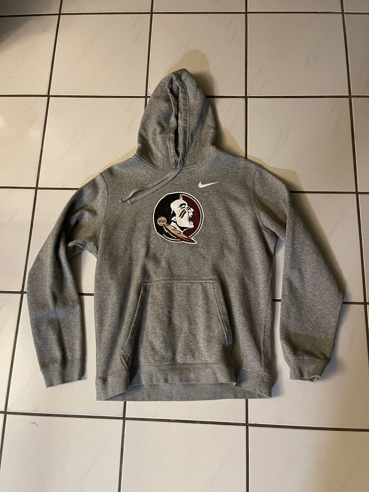 Nike Mens Nike Florida State Seminoles FSU Hoodie Gray Sz L Size US L / EU 52-54 / 3 - 1 Thumbnail
