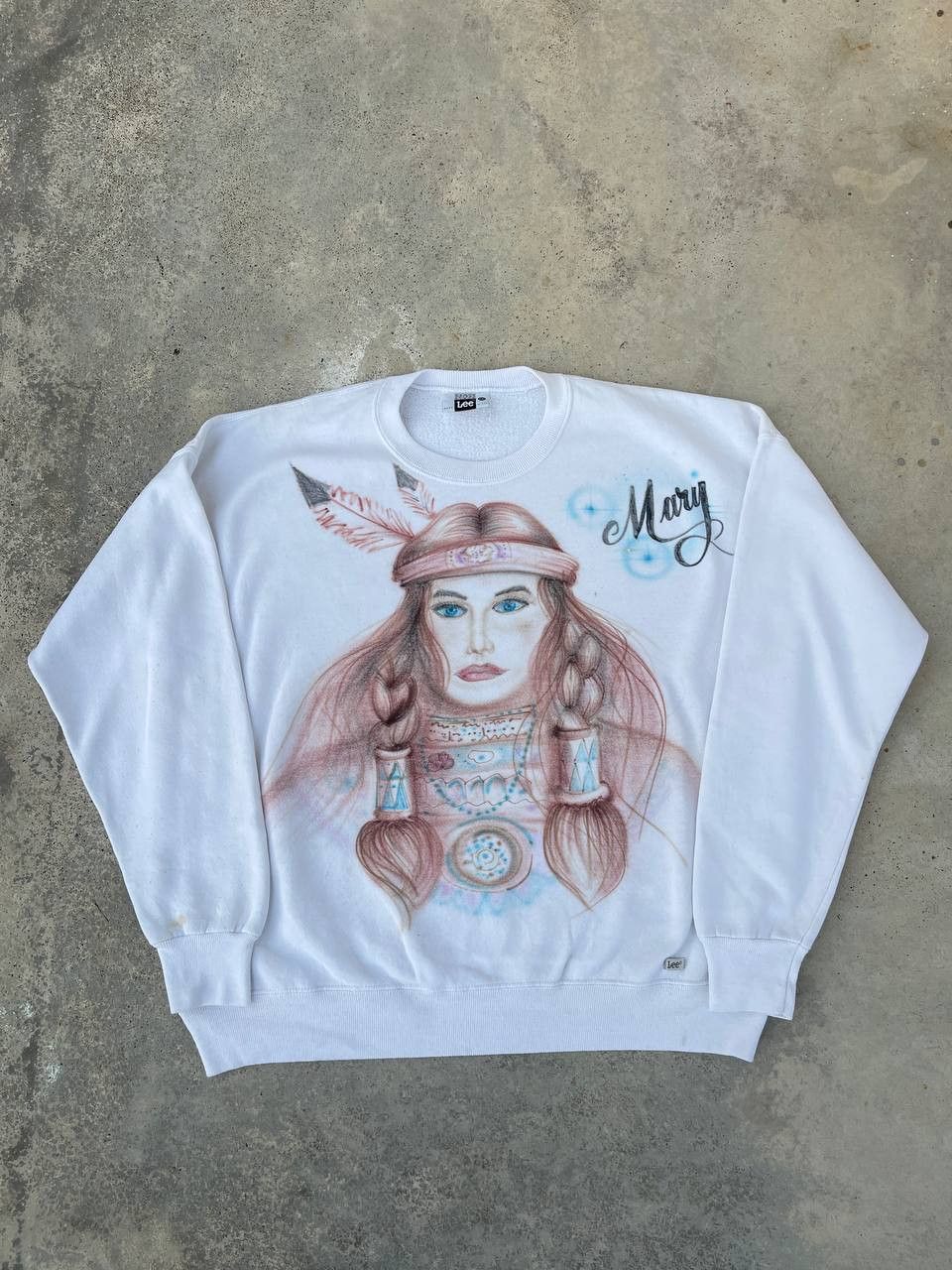 Band Tees RARE Vintage men’s Sweatshirt VIRGIN MARY Airbrush Size US XXL / EU 58 / 5 - 1 Thumbnail