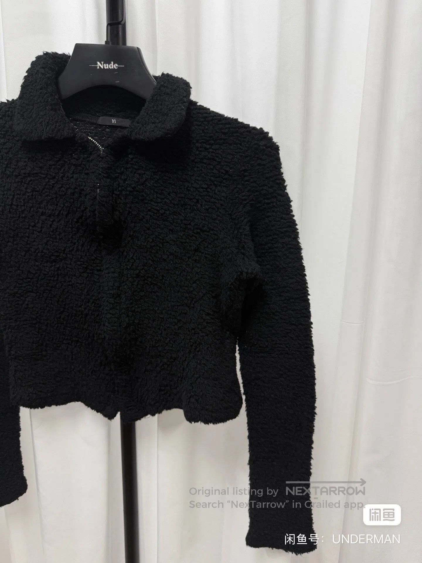 Yohji Yamamoto Yohji Yamamoto Y's Black Cropped Zip Jacket. Size US M / EU 48-50 / 2 - 3 Thumbnail