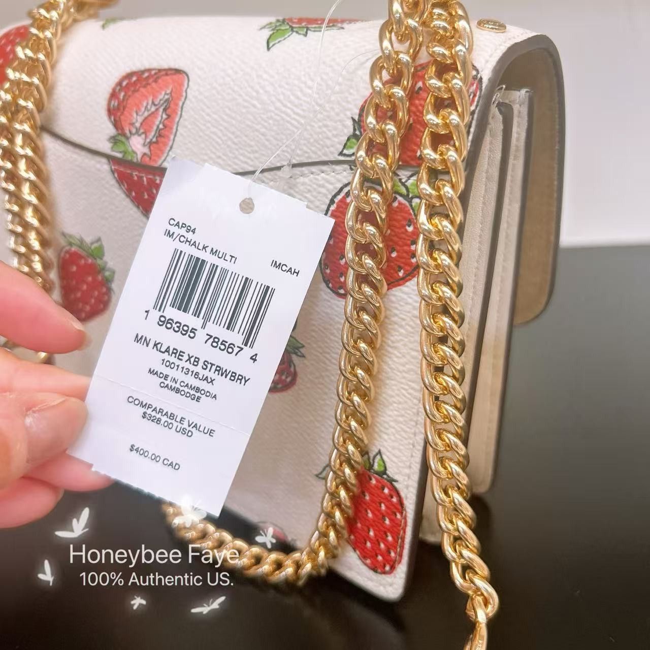 Coach Mini Klare Crossbody Bag With Strawberry Print CAP94 Size ONE SIZE - 5 Thumbnail