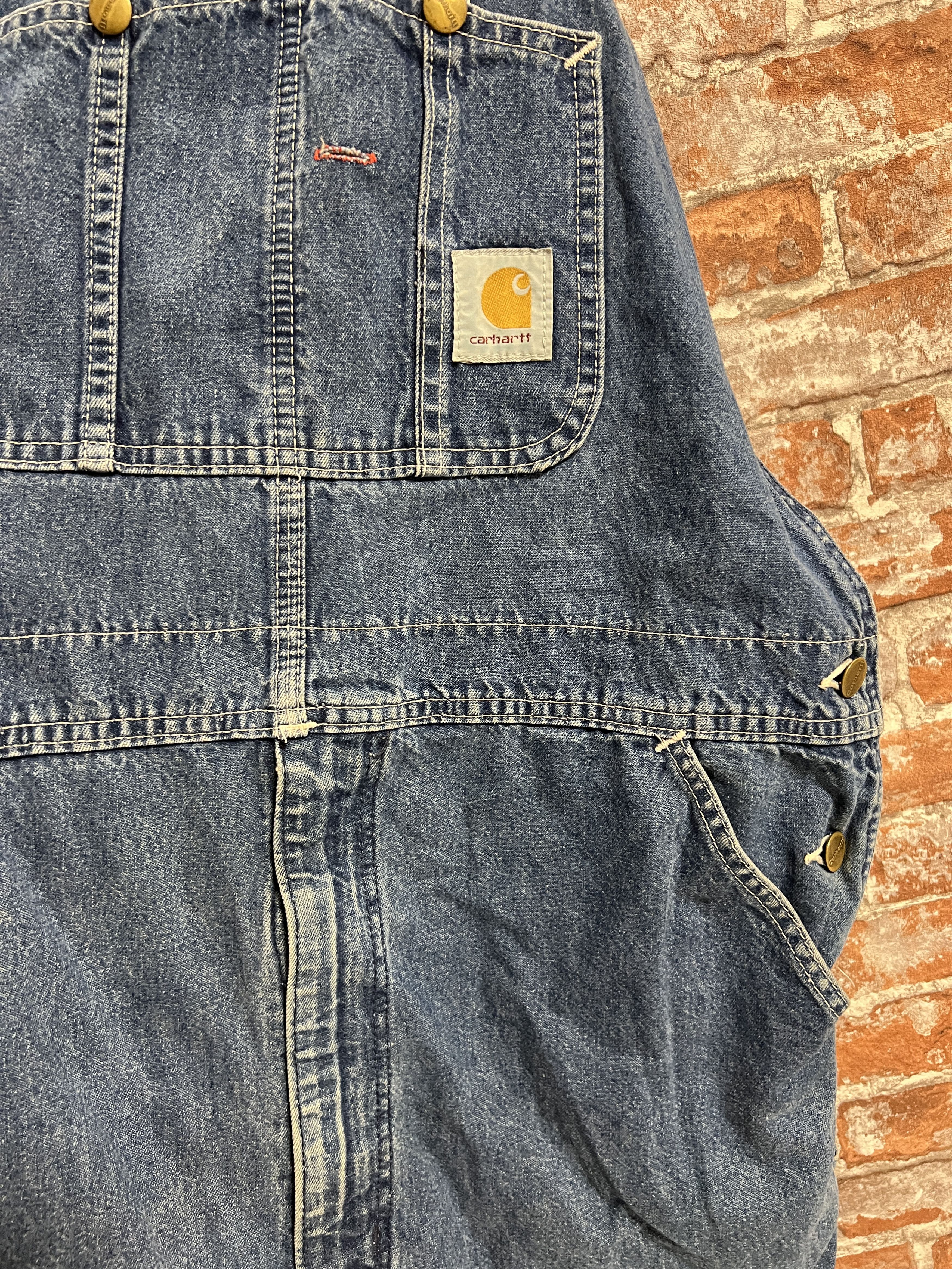 Carhartt Carhartt 90s Vintage Denim Overalls Size US 36 / EU 52 - 9 Thumbnail