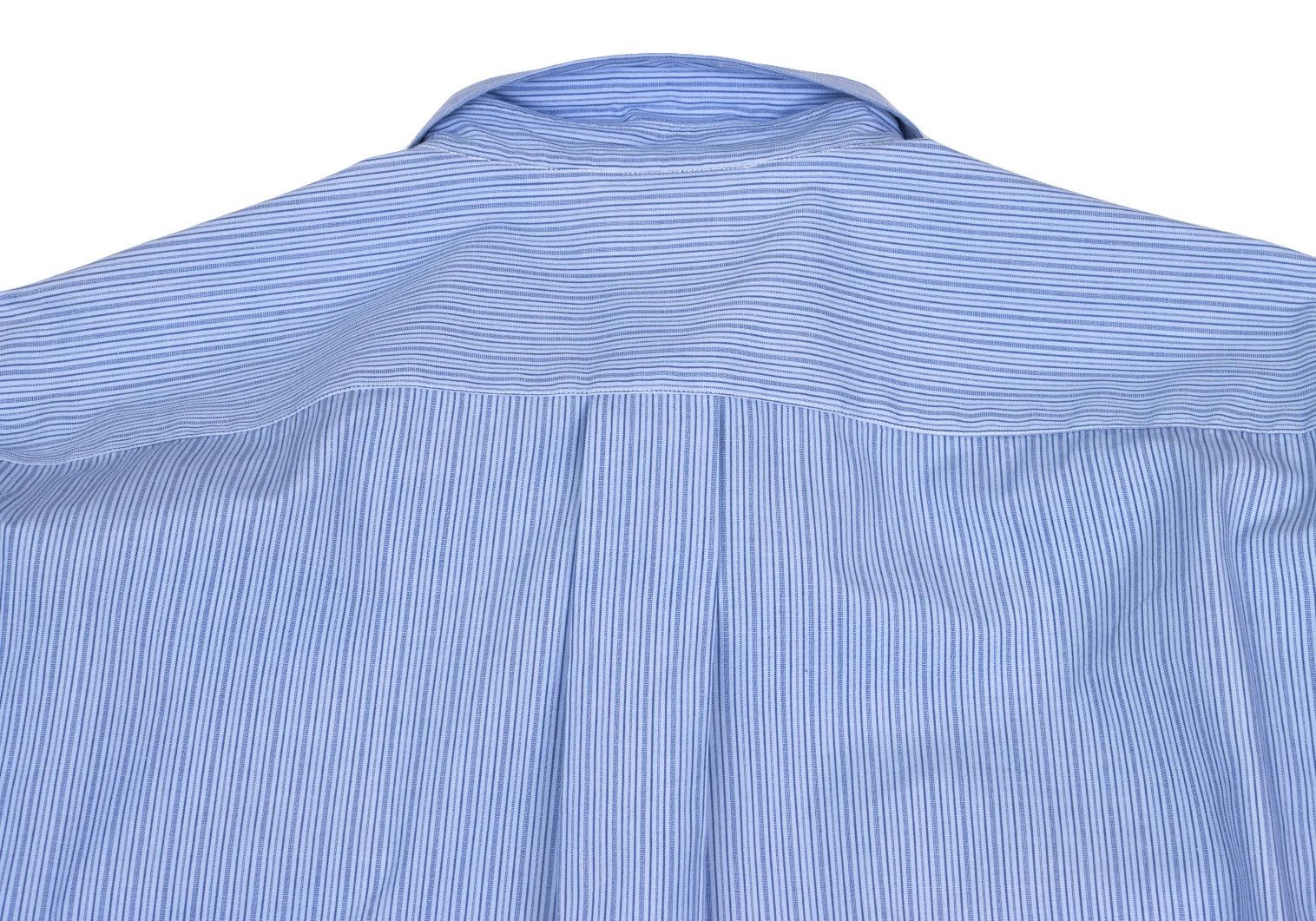 Comme des Garcons Homme Plus Cotton Stripe Shirt in Light Blue and Navy, Size M Size US M / EU 48-50 / 2 - 17 Thumbnail
