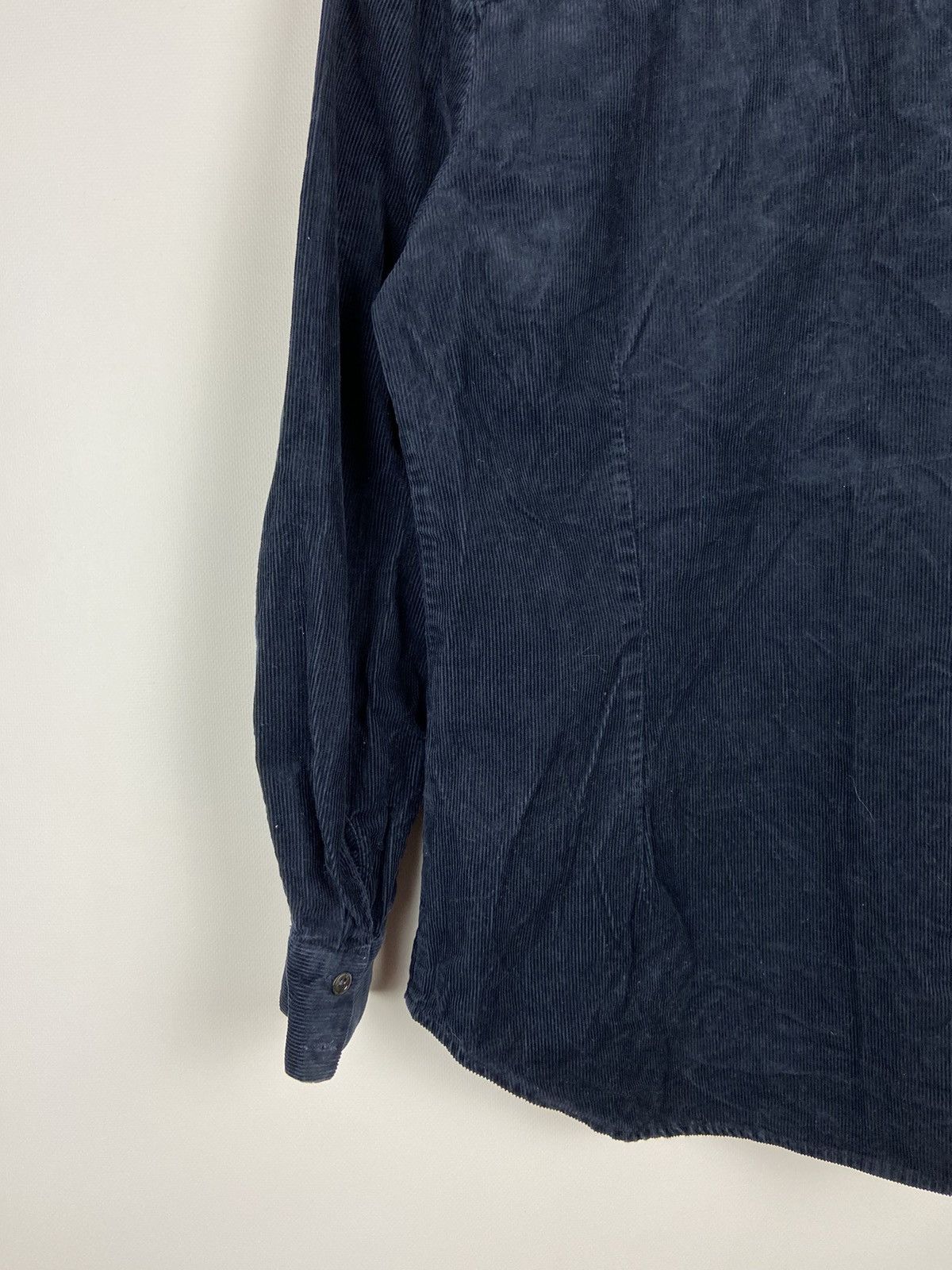A.P.C. × Designer A.P.C. Navy Blue Corduroy Overshirt Luxury Size US S / EU 44-46 / 1 - 14 Thumbnail
