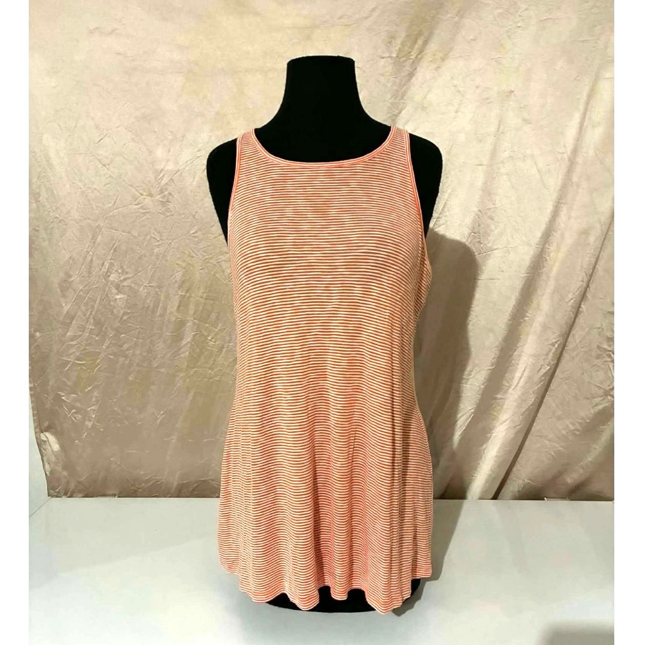 Old Navy Old Navy Orange and White Striped Maternity Tank - M Size M / US 6-8 / IT 42-44 - 1 Thumbnail