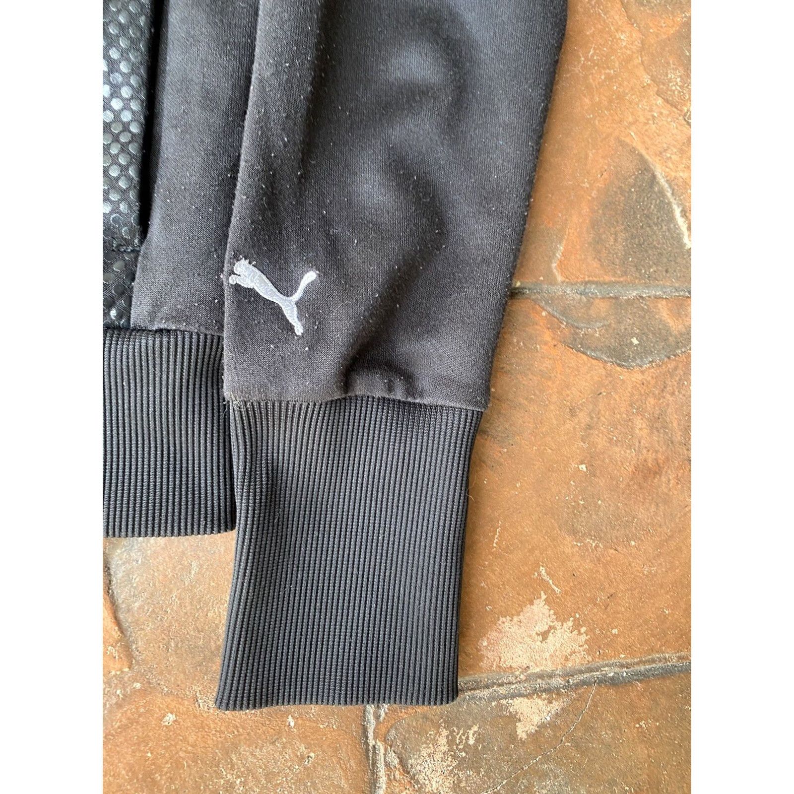 Ferrari VINTAGE Y2K Puma X Scuderia Ferrari Full Zip Track Jacket Womens Small Black Size S / US 4 / IT 40 - 4 Thumbnail
