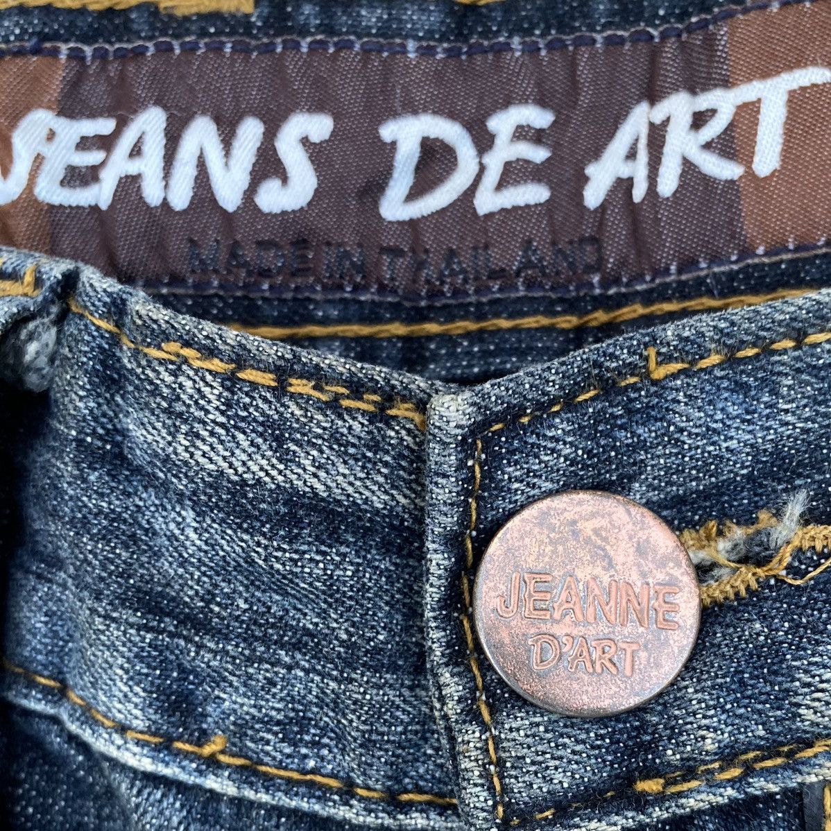 Japanese Brand × Vintage Flare Jeans De Art Distressed Multi Pocket TFOA HIROSHI Size US 34 / EU 50 - 18 Thumbnail