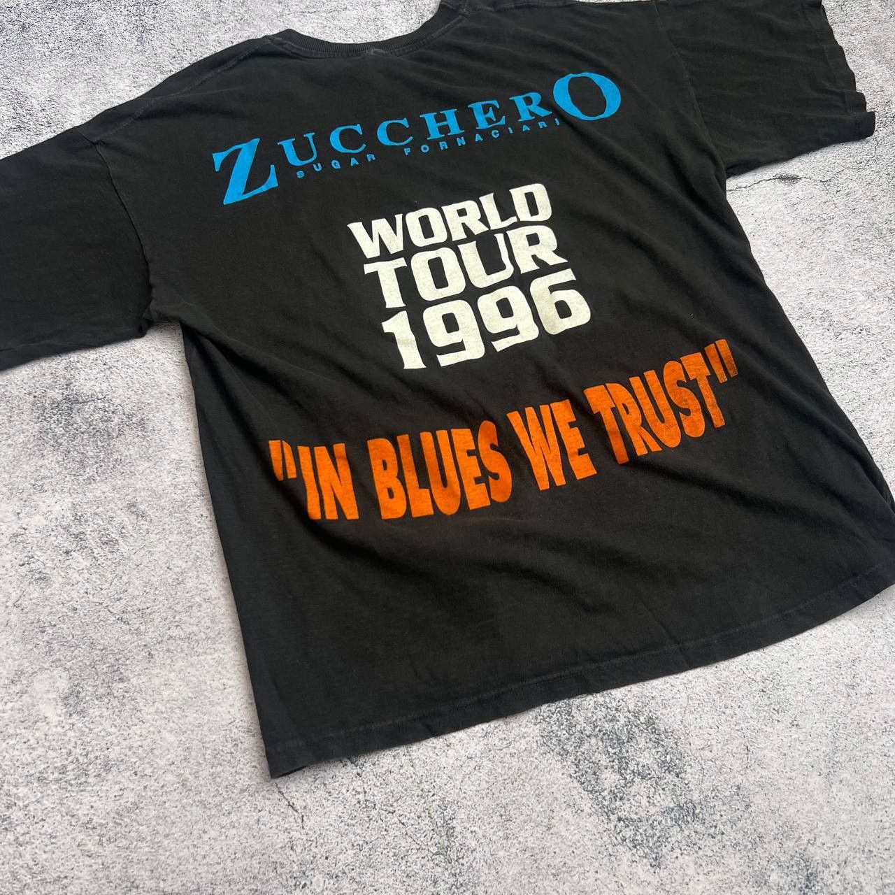Vintage Vintage 1996 Zucchero Spirito DiVino Tour T-Shirt - XL Size US XL / EU 56 / 4 - 6 Thumbnail
