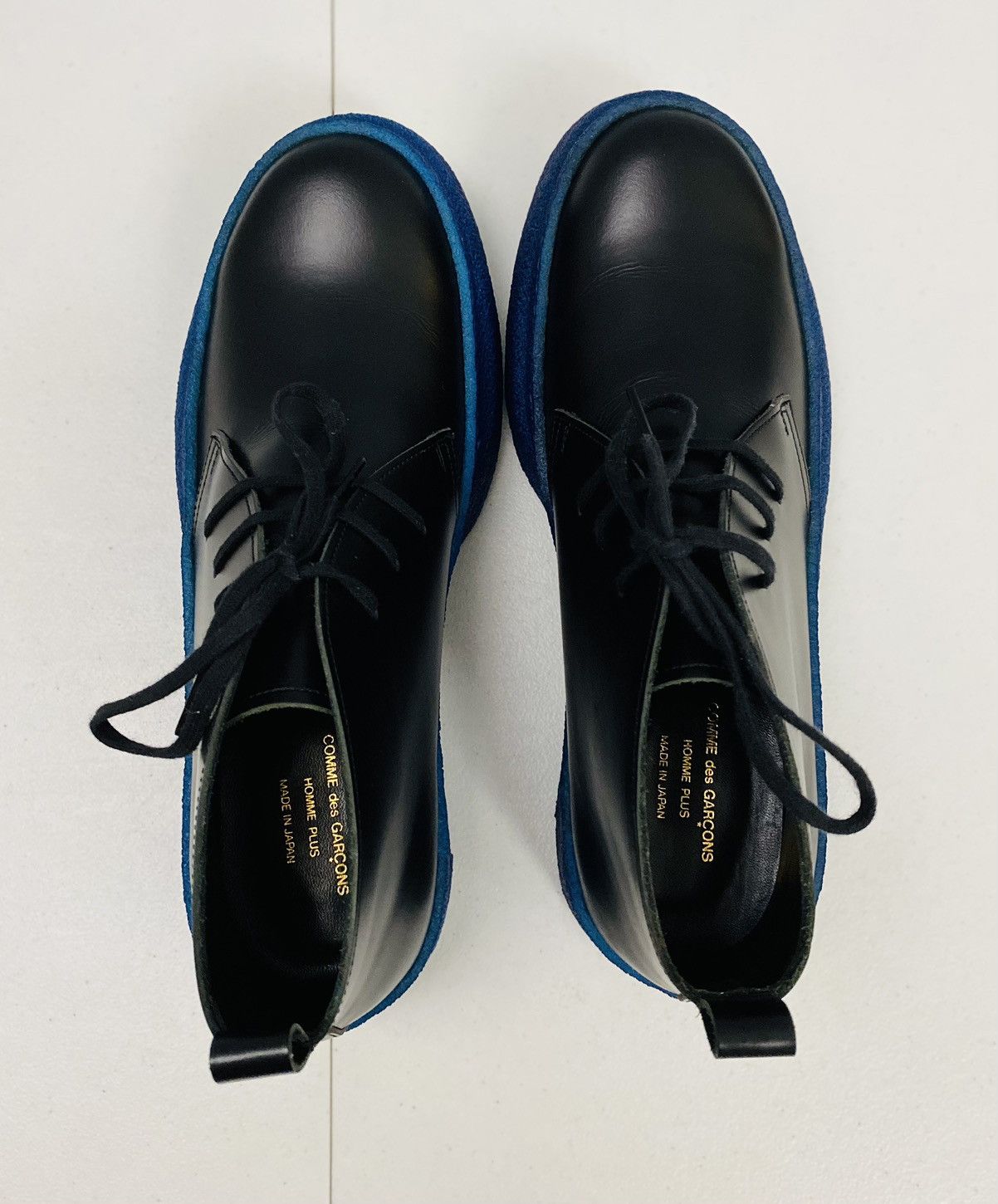 Comme des Garcons Homme Plus CDGHP 🇯🇵 black calf platform gum sole ankle boot 7 25 NEW Size US 7 / EU 40 - 14 Thumbnail