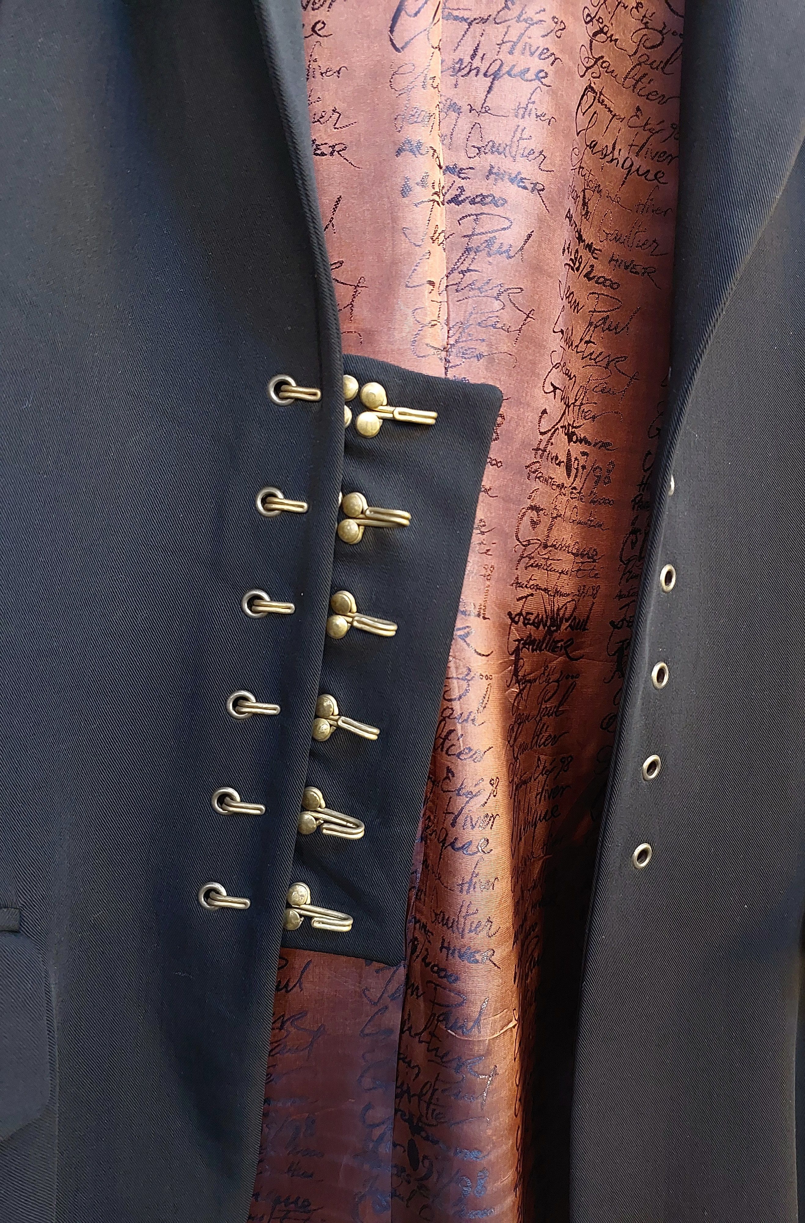 Jean Paul Gaultier Jean Paul Gaultier Hiver 97-98 Hook & I Wool Jacket Size XL / US 12-14 / IT 48-50 - 9 Thumbnail
