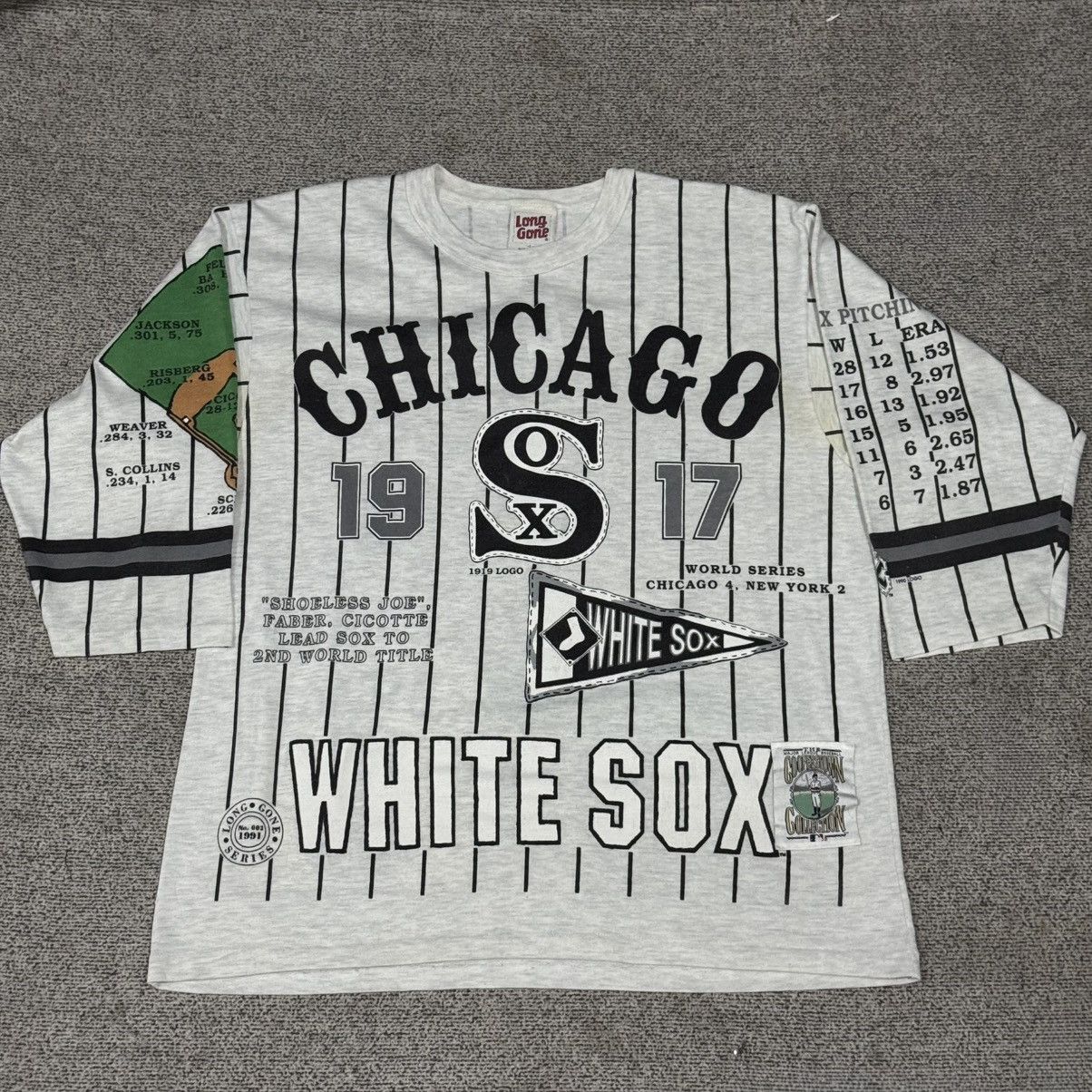 Vintage Vintage Long Gone T-Shirt White Sox 1991 Size US L / EU 52-54 / 3 - 1 Thumbnail