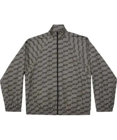 Balenciaga o1bcso1str1025 BB Monogram Regular Fit Tracksuit Jacket Size US XL / EU 56 / 4 - 1 Preview