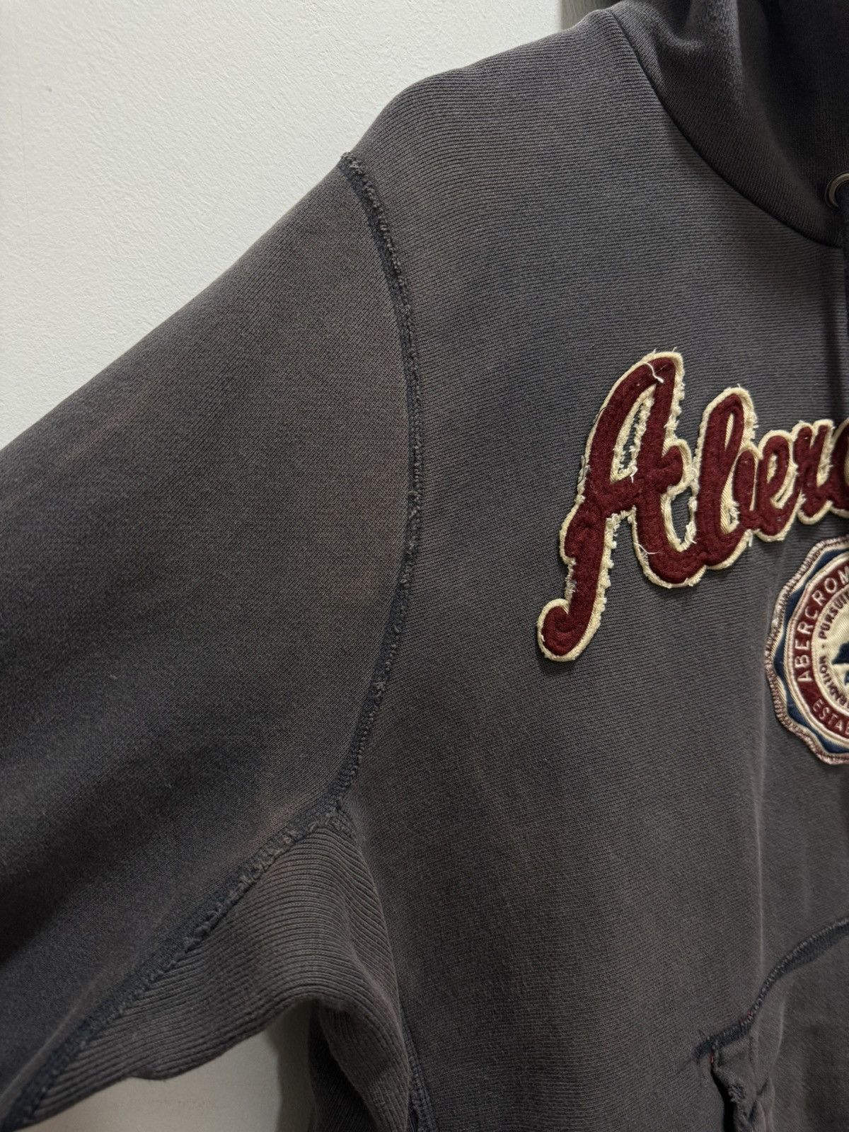 Abercrombie & Fitch × Vintage SUN FADED ABERCROMBIE & FITCH COLOUR BLEEDING HOODED Size L / US 10 / IT 46 - 4 Thumbnail