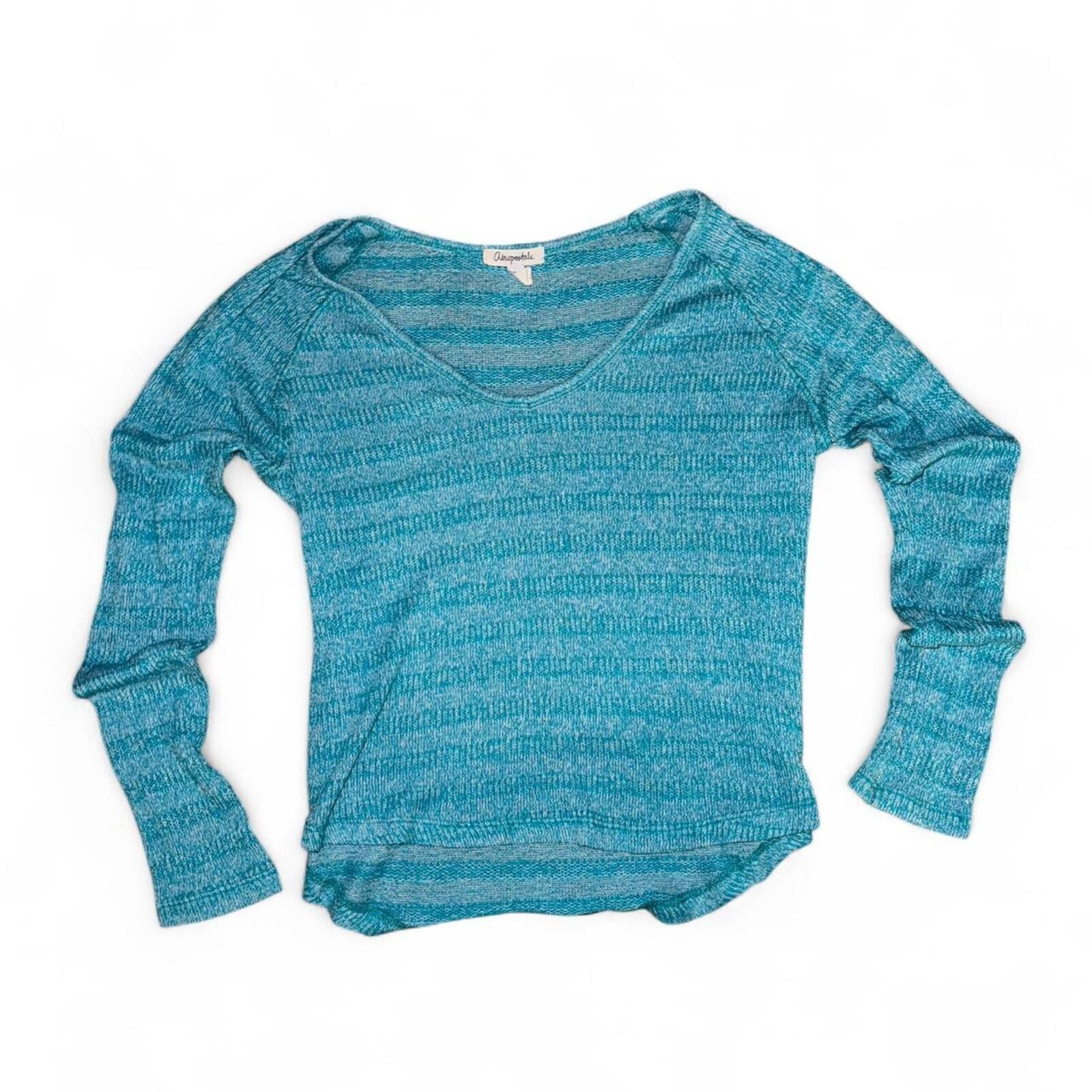 Aeropostale Vintage light blue Aeropostale sweater Size L / US 10 / IT 46 - 5 Thumbnail