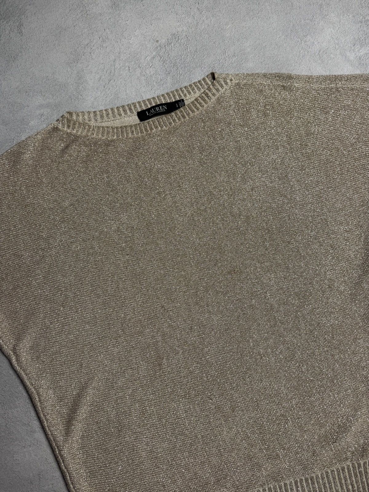 Lauren Ralph Lauren Lauren Ralph Lauren Black Label Knit Short Sleeve Sweater Size L / US 10 / IT 46 - 3 Thumbnail