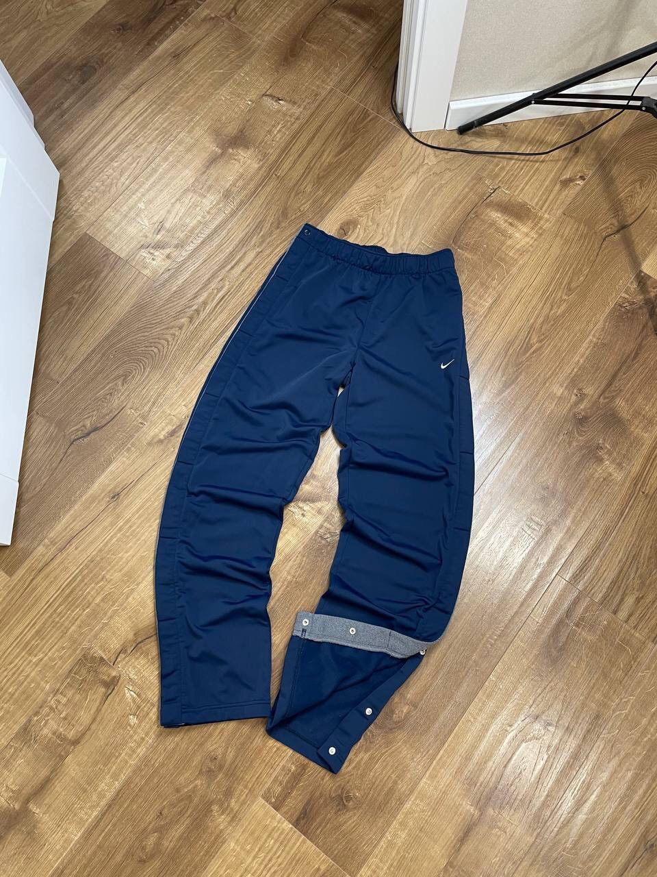 Nike Vintage Nike Y2K Style Blue Drill Side Buttons Sweatpants Size US 30 / EU 46 - 2 Thumbnail