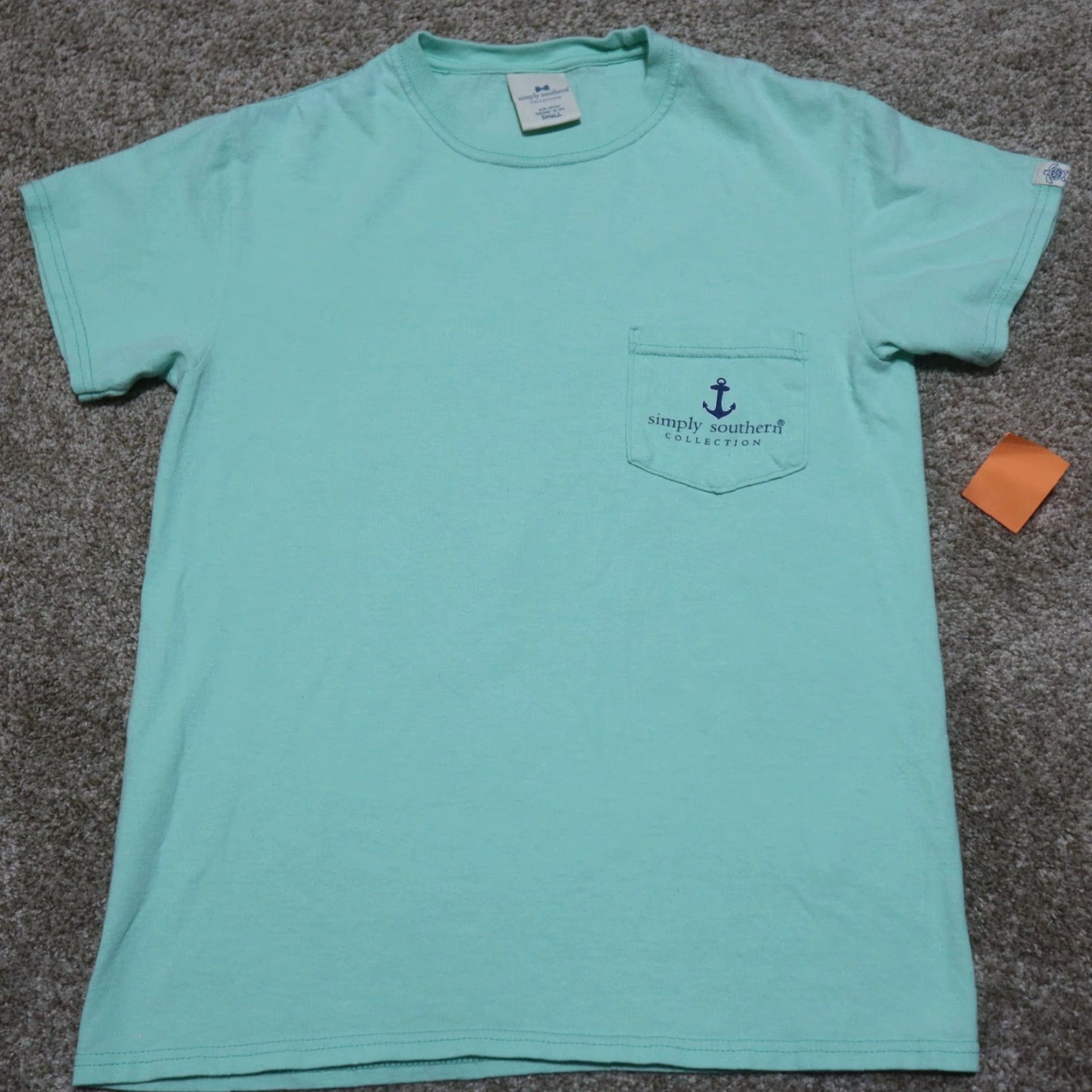 Hope Simply Southern Shirt Ladies Small Blue "Hope Is an Anchor for the Soul" T-Shirt Womens Small Blue 90s? Size S / US 4 / IT 40 - 2 Thumbnail