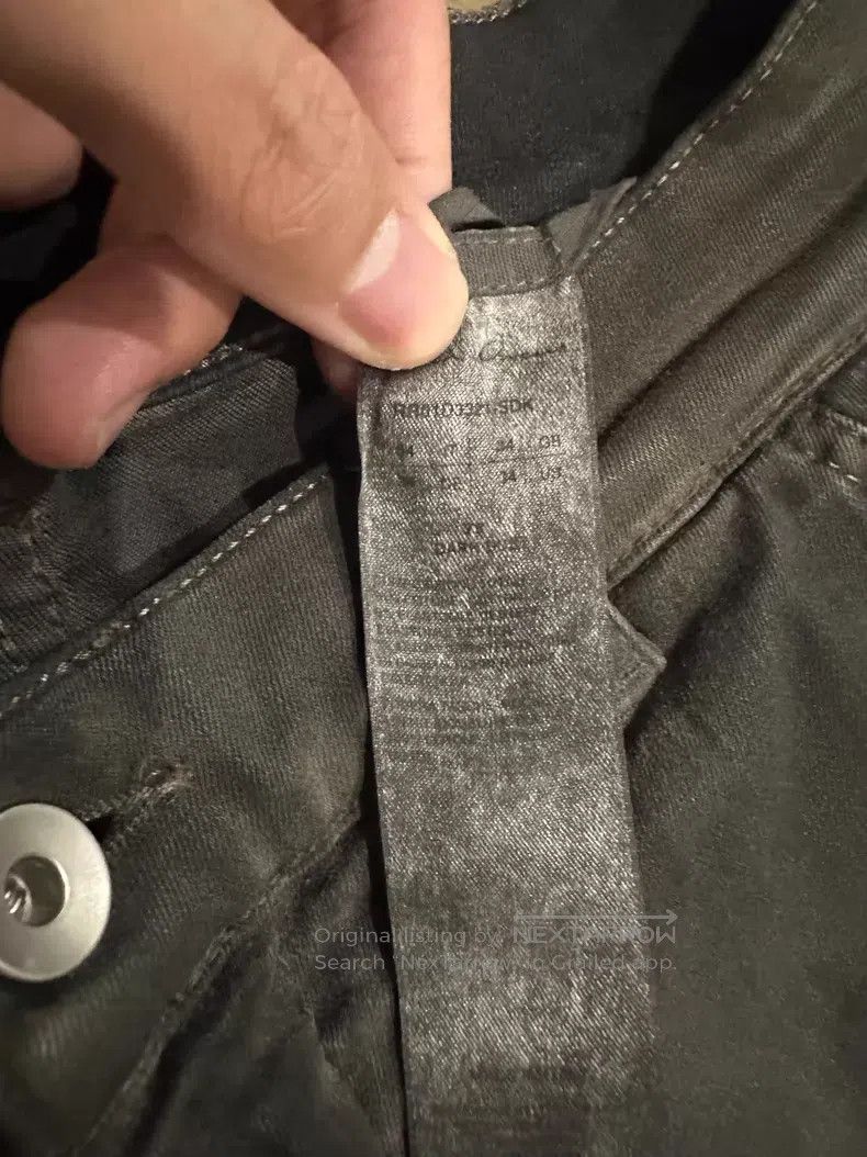 Rick Owens RICK OWENS Waxed and faded cargo work pants i Size US 34 / EU 50 - 3 Thumbnail