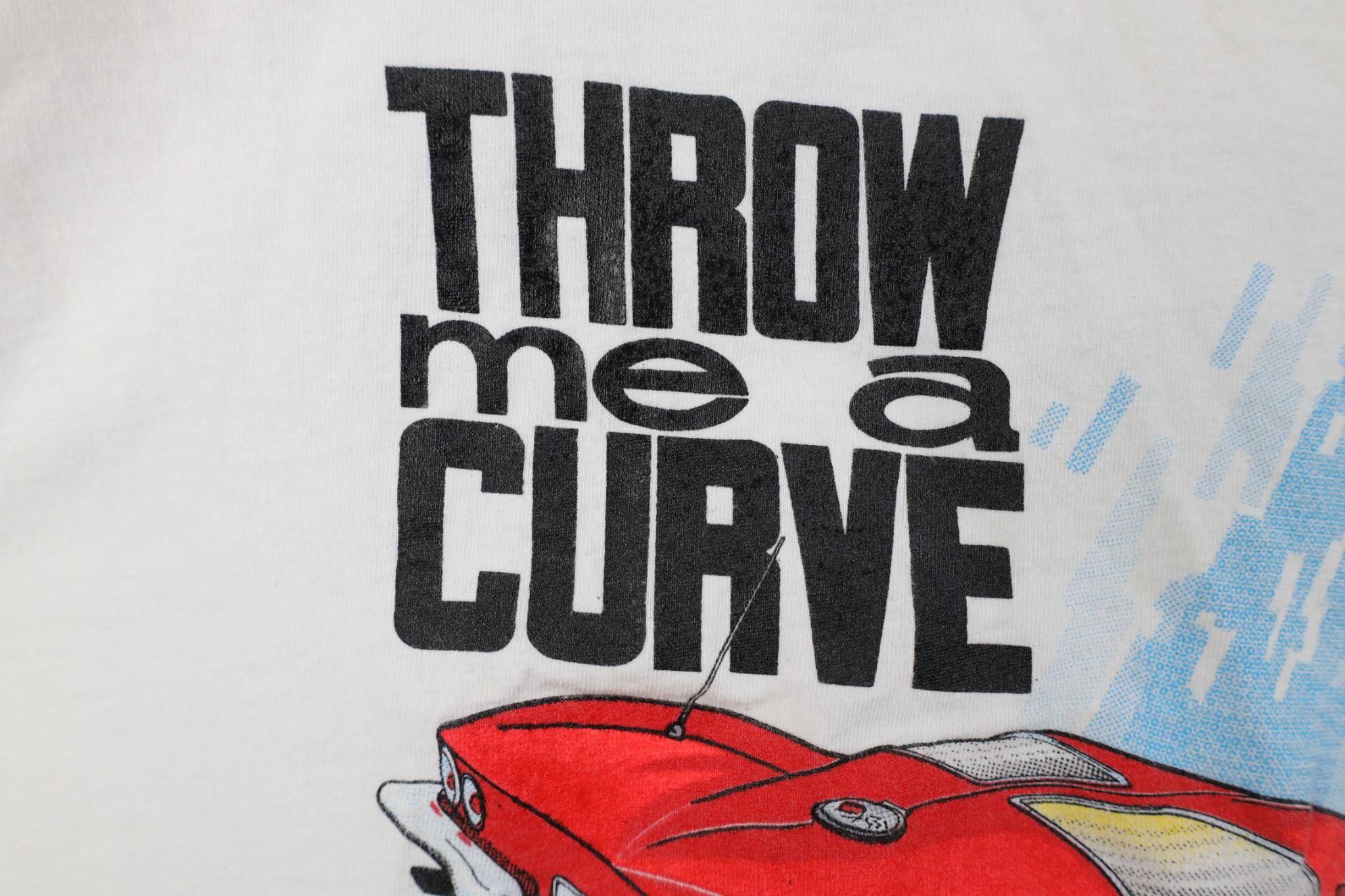 Vintage Vintage 90s Me A Curve Corvette Car Racing T-Shirt White USA Size US L / EU 52-54 / 3 - 5 Thumbnail