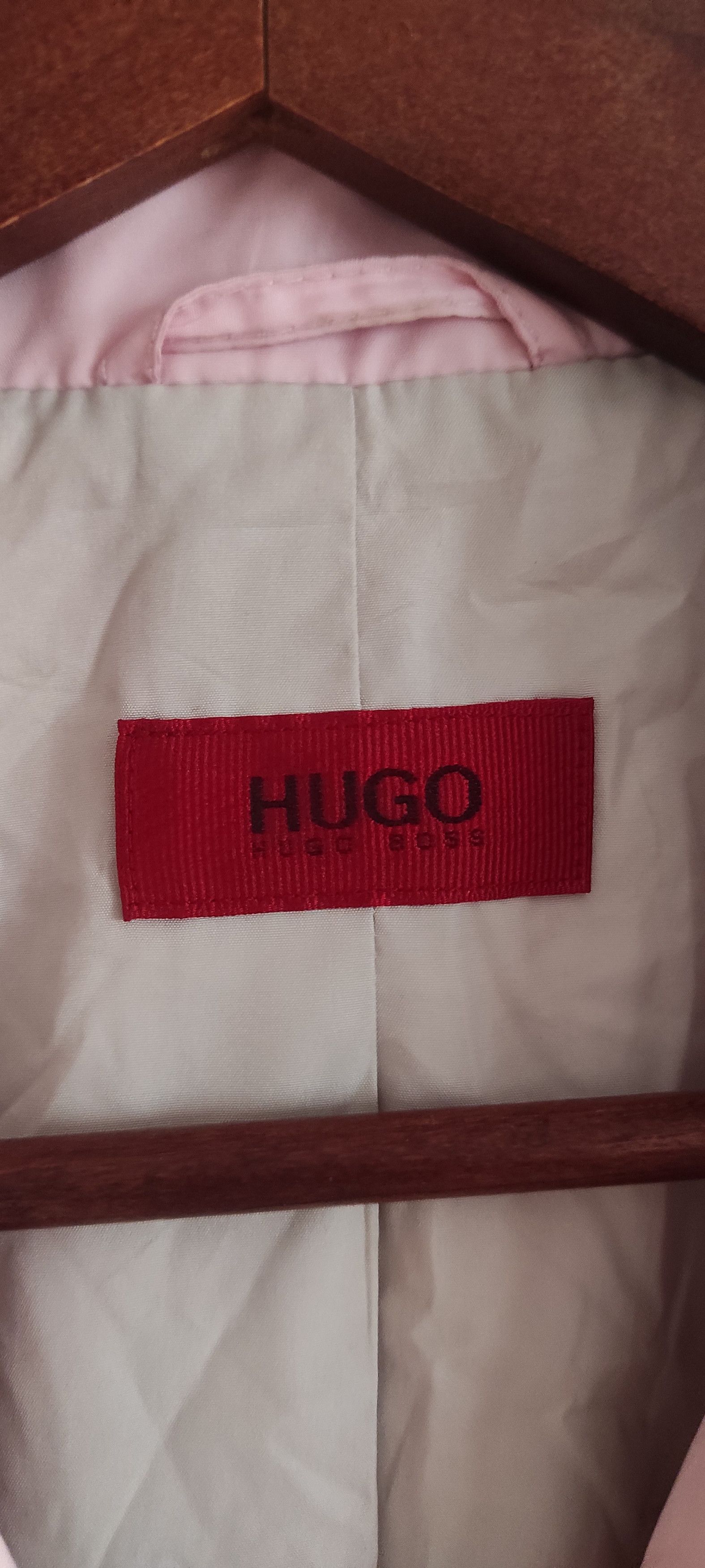 Hugo Boss × Vintage Hugo Boss Classic Double-breasted Trench Coat Light Pink Size S / US 4 / IT 40 - 10 Thumbnail