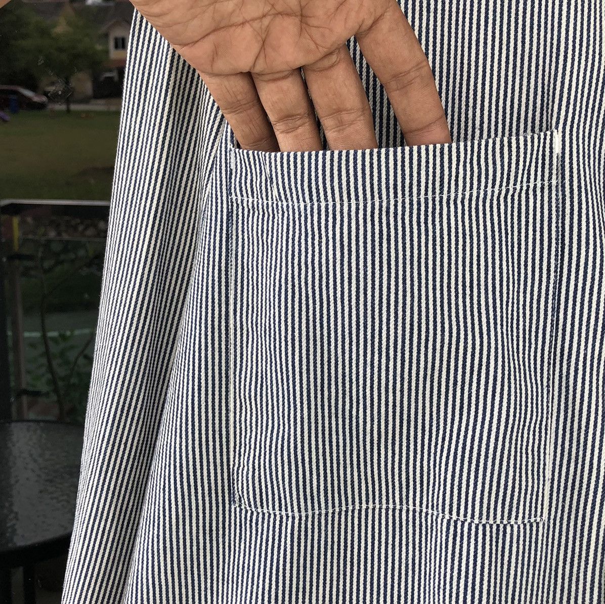 Japanese Brand Mark Gonzales Button Up Hickory Stripe Jacket Size US L / EU 52-54 / 3 - 6 Thumbnail