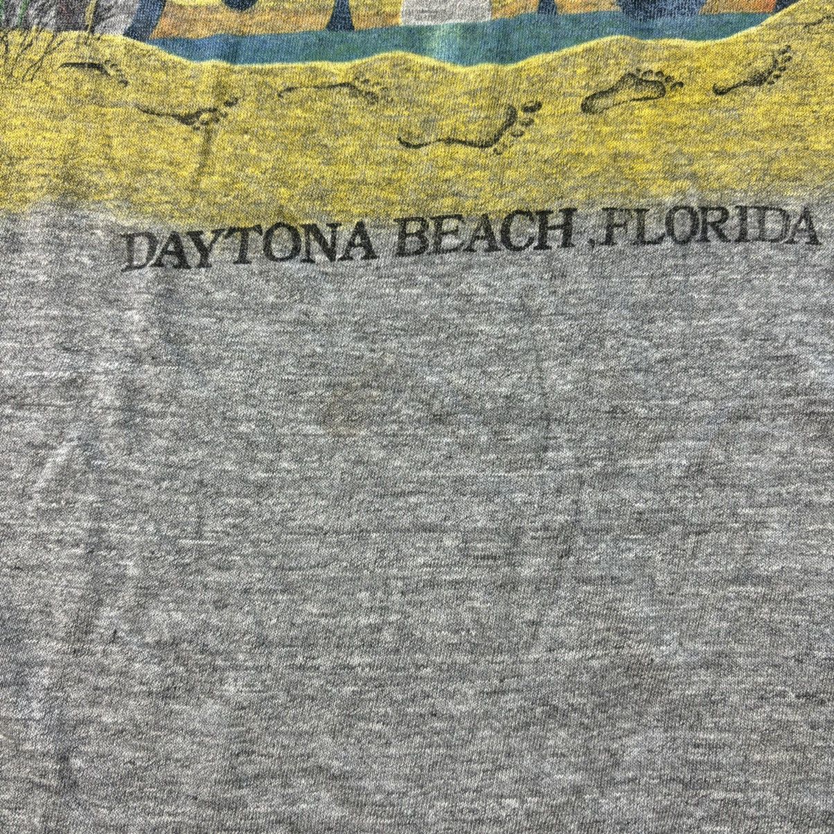 Jerzees Vintage 80s jerzees gray daytona beach beach bum tshirt Size US XL / EU 56 / 4 - 3 Thumbnail
