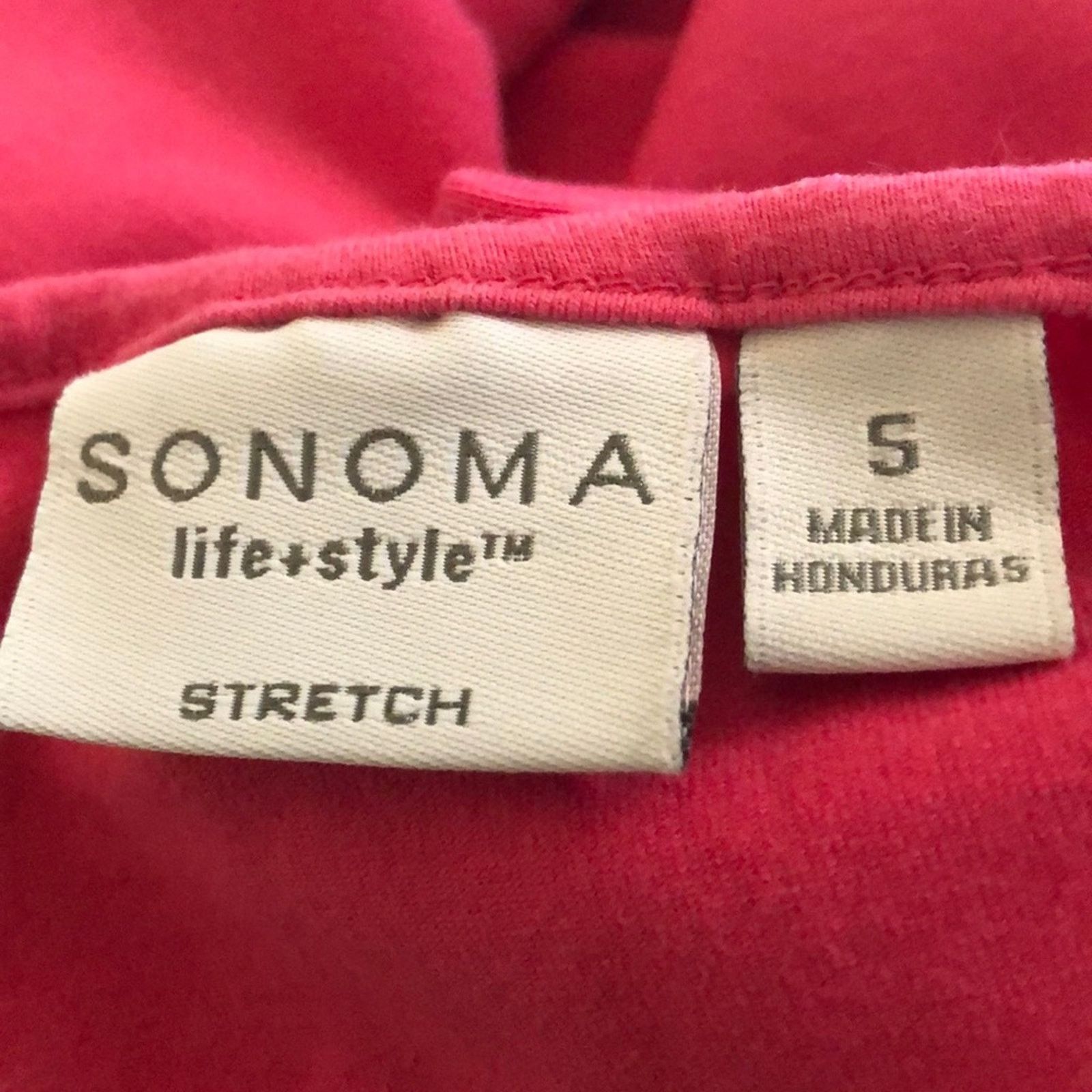 Sonoma Sonoma Lifestyle Stretch bubblegum Pink Top NWOT S Size S / US 4 / IT 40 - 7 Thumbnail