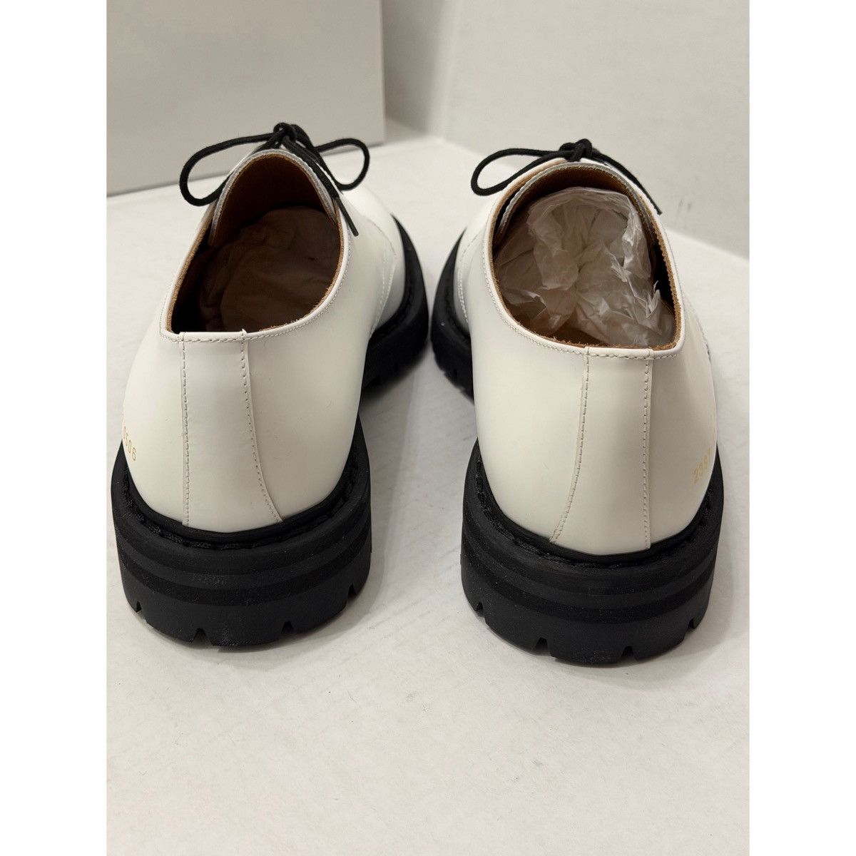 Common Projects COMMON PROJECTS WHITE OFFICER DERBY SHOES Size US 9 / EU 42 - 14 Thumbnail