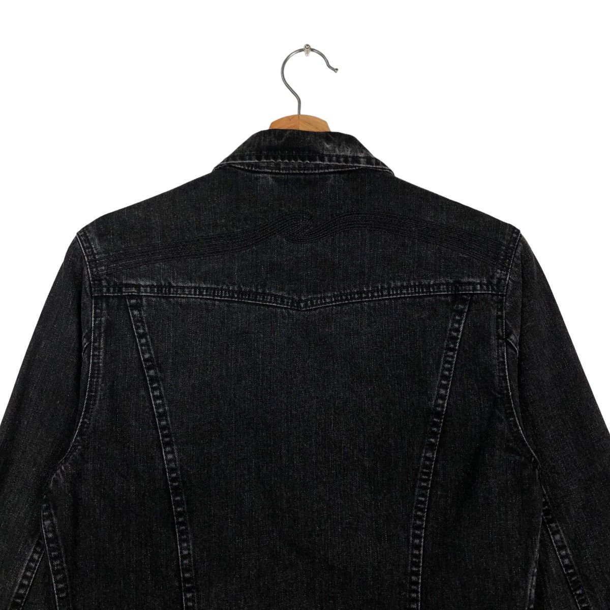 Japanese Brand 🔥90’s Biker Denim Jacket Cropped Trucker Nudie Jeans Italy Size US S / EU 44-46 / 1 - 9 Thumbnail
