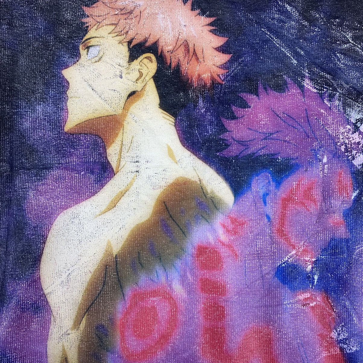 Anime × Japanese Brand × RAGEBLUE RAGEBLUE x JUJUTSU KAISEN Itadori Yuji & Sukuna Anime Tee Size US S / EU 44-46 / 1 - 4 Thumbnail