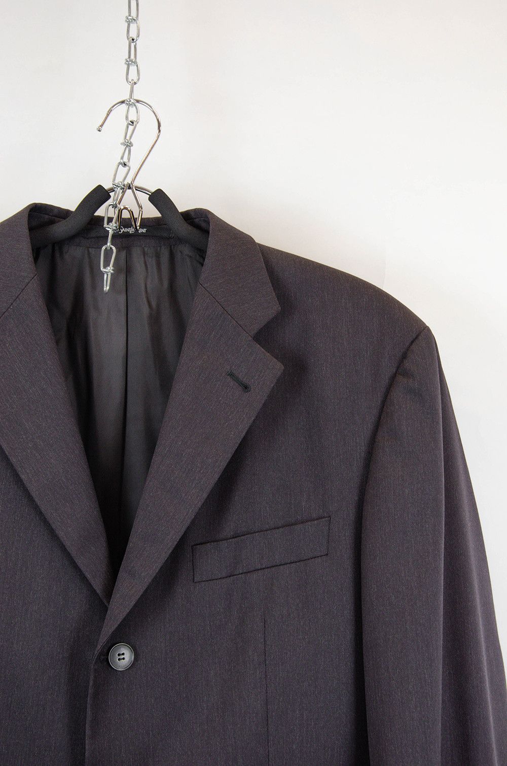 Yves Saint Laurent YSL pour Homme Charcoal Wool Blazer (EU 52 / L-XL) Size 52R - 5 Thumbnail