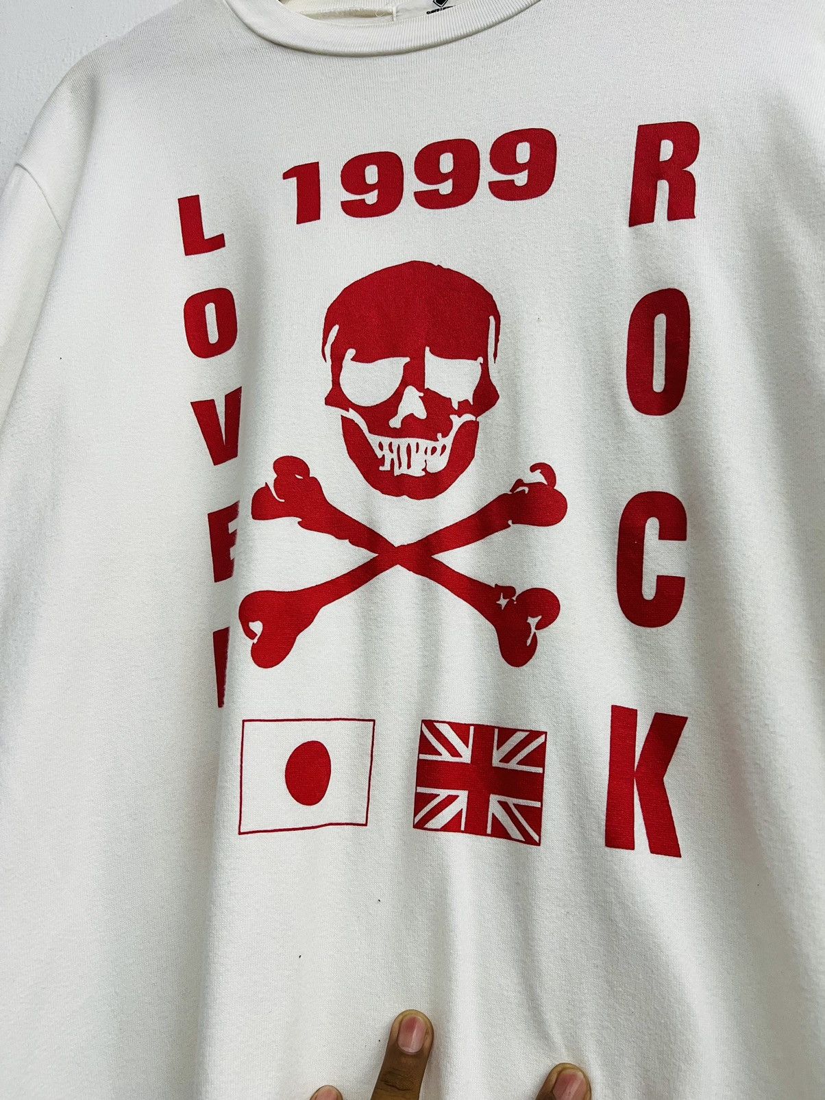 Hysteric Glamour VINTAGE 1999 SUPERLOVERS LOVERS ROCK SKULL TEE Size US L / EU 52-54 / 3 - 4 Thumbnail