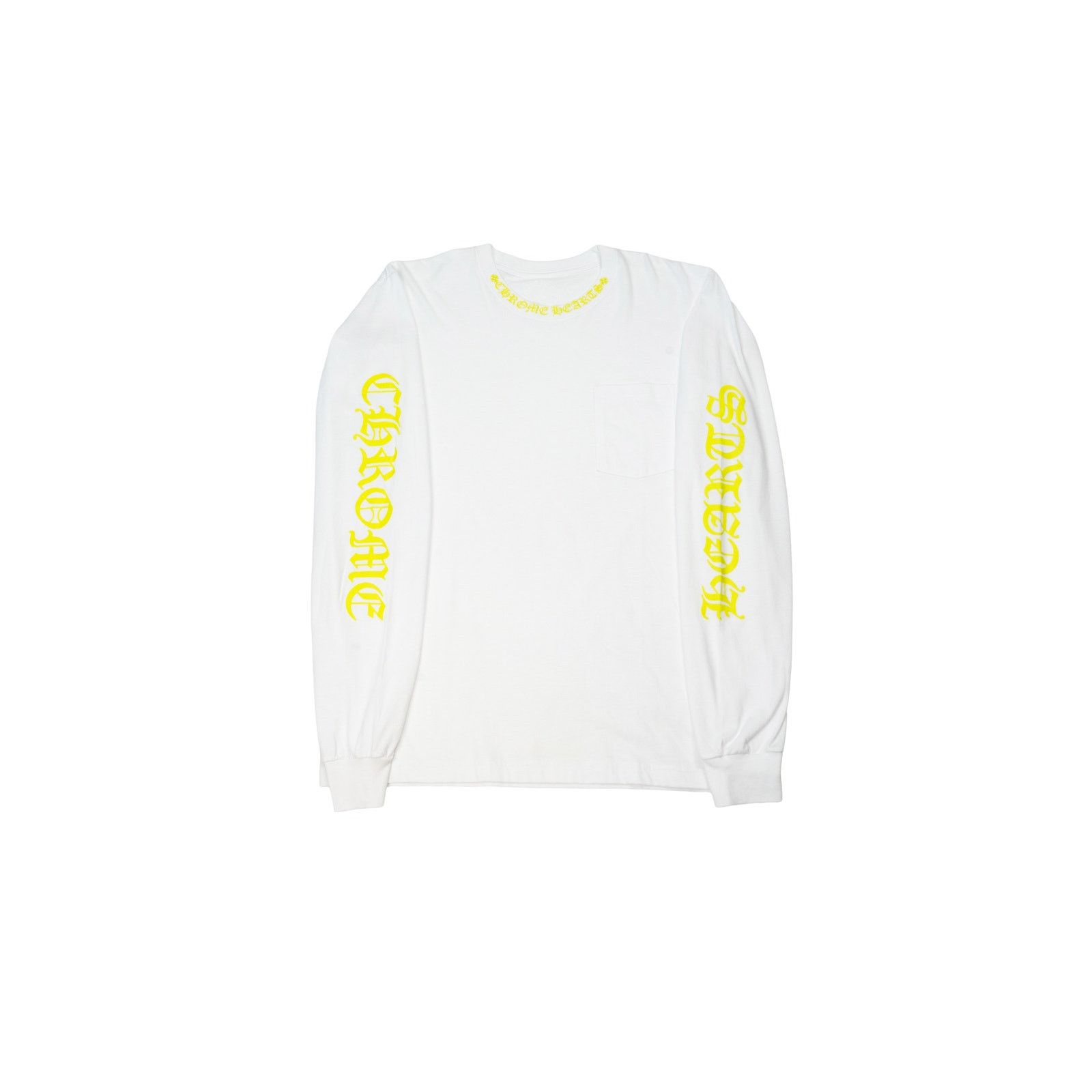 Chrome Hearts Yellow Neck Script Logo Long Sleeve Size US XL / EU 56 / 4 - 1 Thumbnail