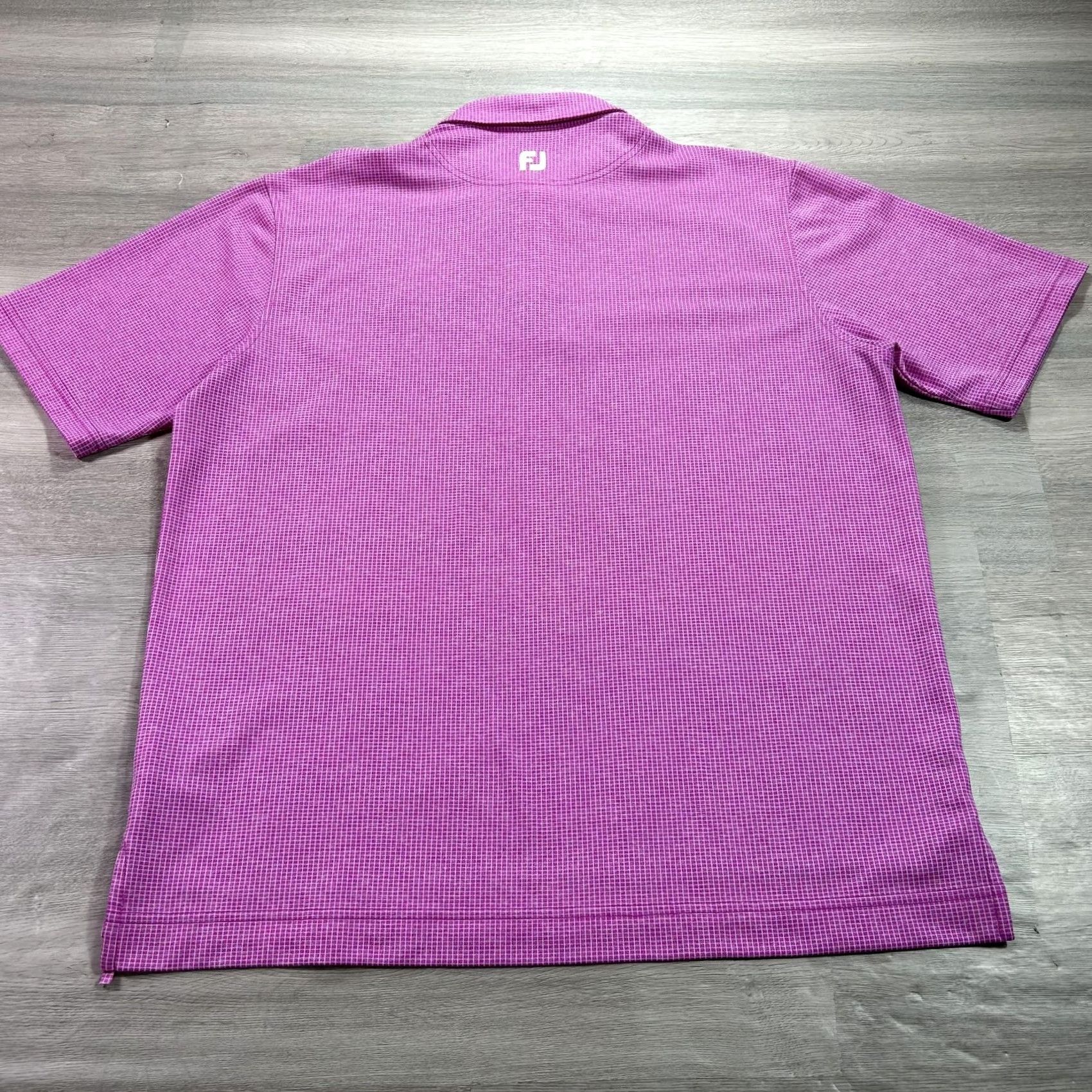 Footjoy FootJoy Polo Shirt Mens XL Pink Check PGA WEST Golf Polyester Short Sleeve Size US XL / EU 56 / 4 - 2 Thumbnail