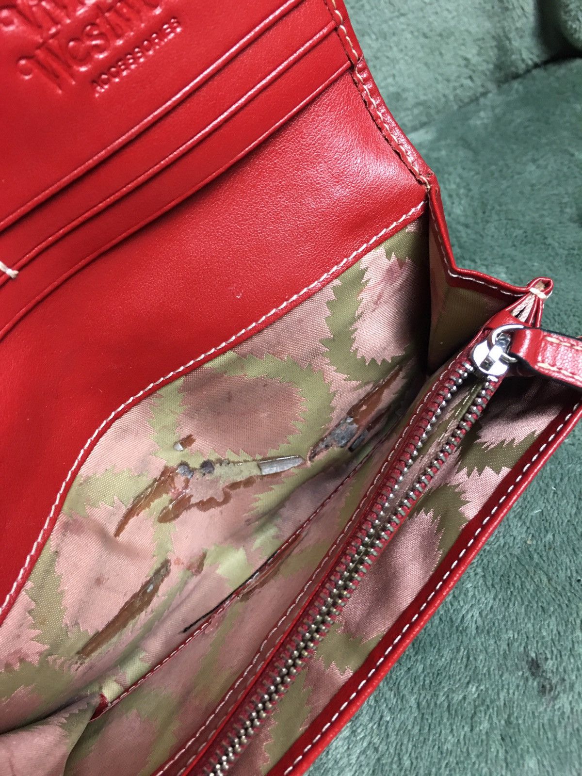 Vivienne Westwood Vivienne Westwood Red Orb Logo Leather Bifold Long Wallet Size ONE SIZE - 10 Thumbnail