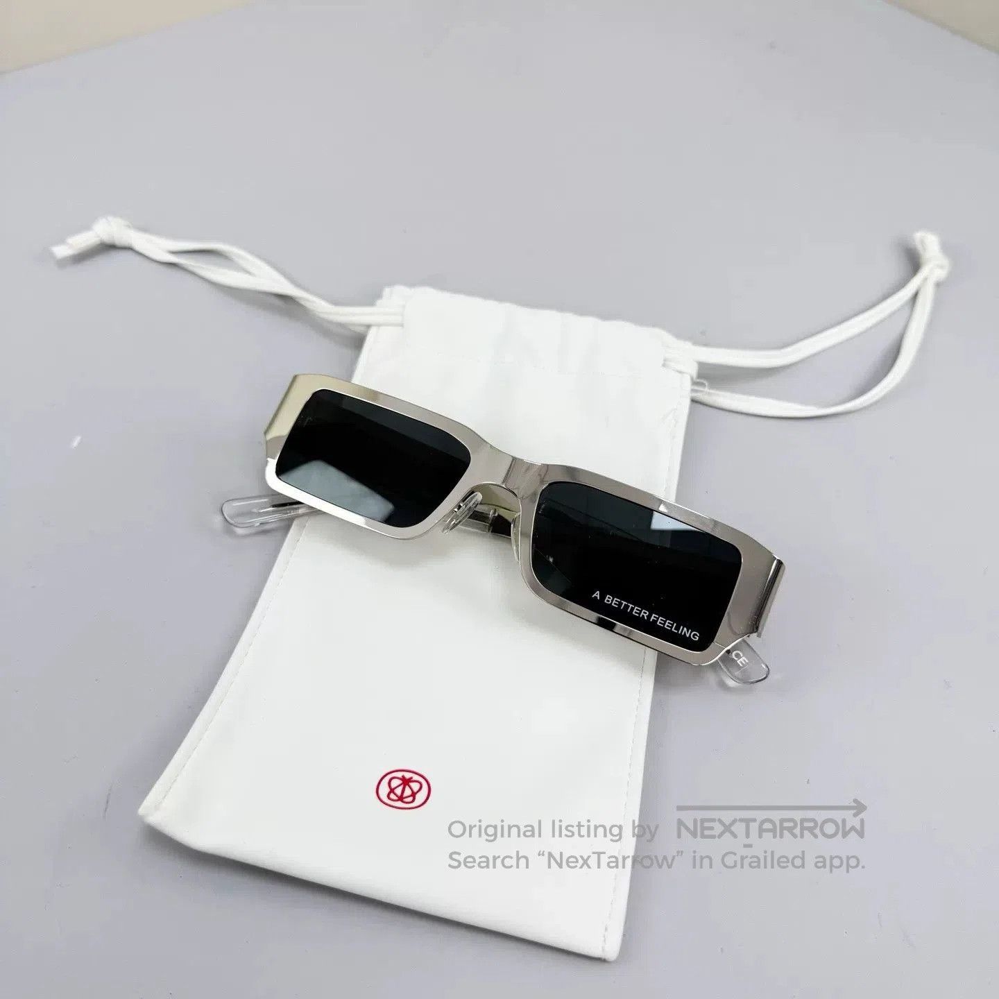 A Better Feeling A Better Feeling Metal Letter Sunglasses. Size ONE SIZE - 2 Thumbnail