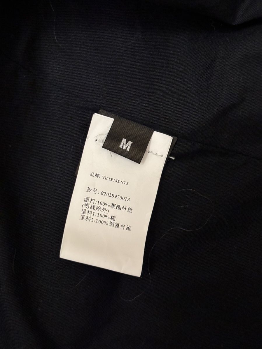 Vetements 16SS Hello boys crepe coat in black Size US M / EU 48-50 / 2 - 8 Thumbnail