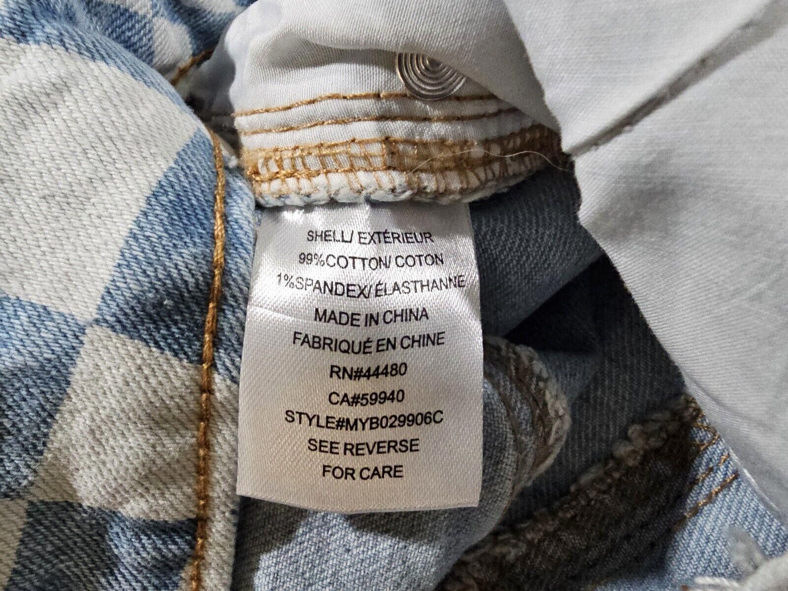 Designer tinseltown optical illusion trippy 5 jean Fray Hems Distress Size 30" / US 8 / IT 44 - 3 Thumbnail