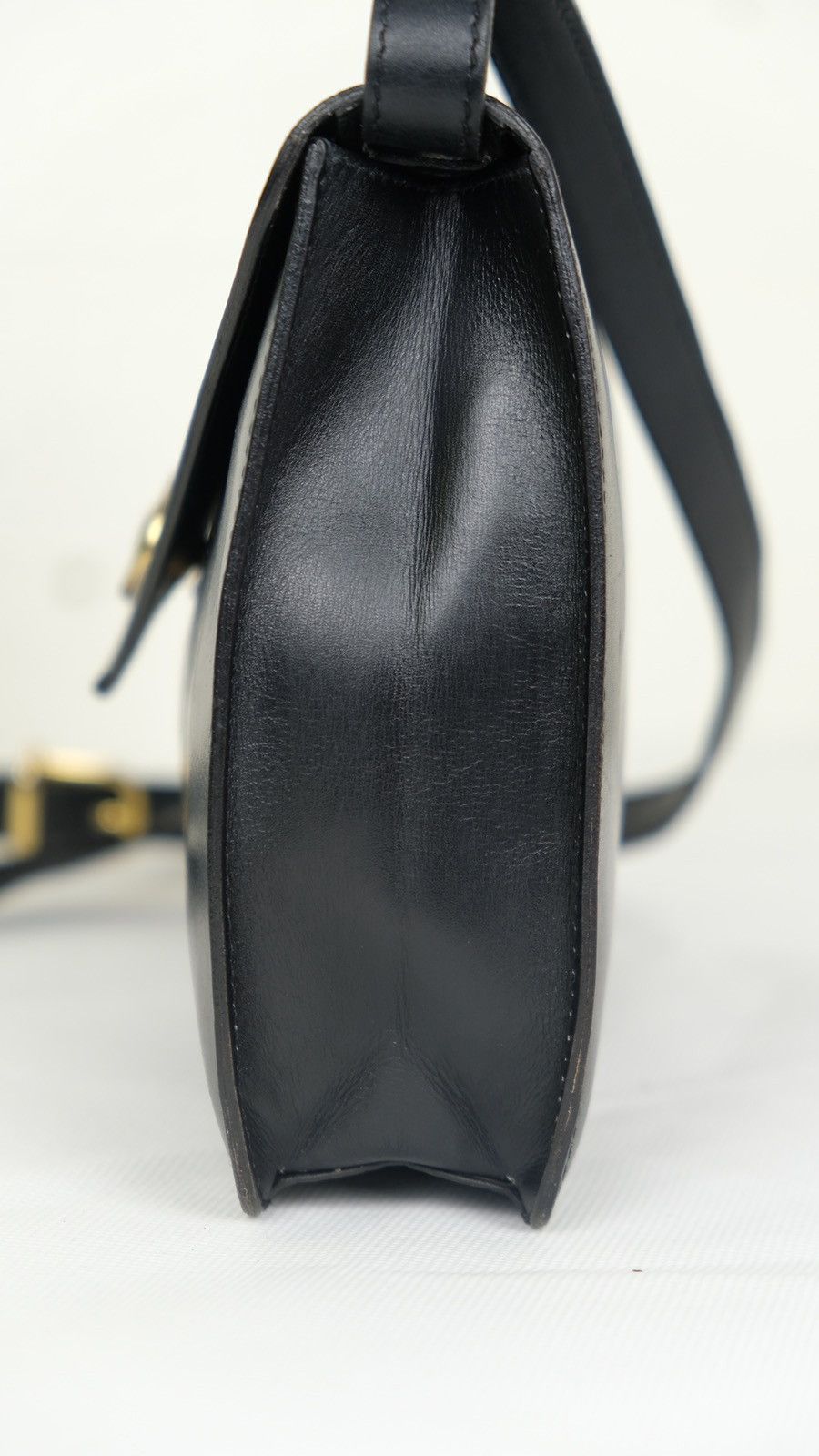 Celine Authentic Vintage CELINE Shoulder Bag Black Leather Size ONE SIZE - 7 Thumbnail