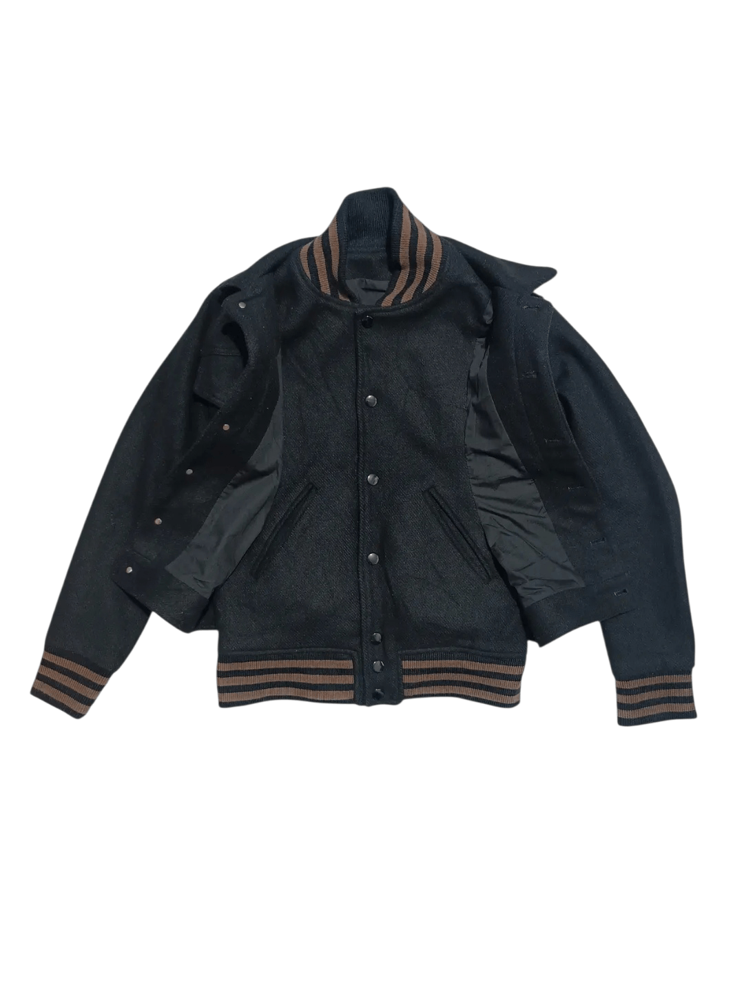 Japanese Brand Trucker Varsity Double Layer Wool Jacket Size US M / EU 48-50 / 2 - 1 Thumbnail