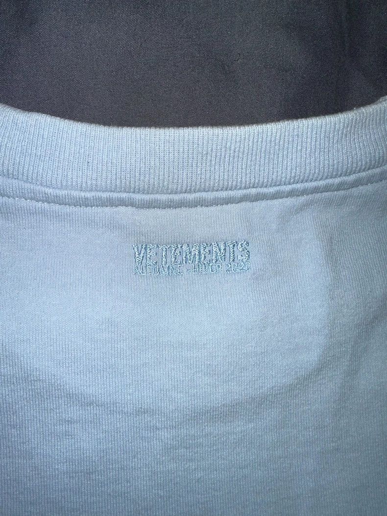 Vetements Vetements Haze blue short-sleeve 2020 model Size US L / EU 52-54 / 3 - 5 Thumbnail