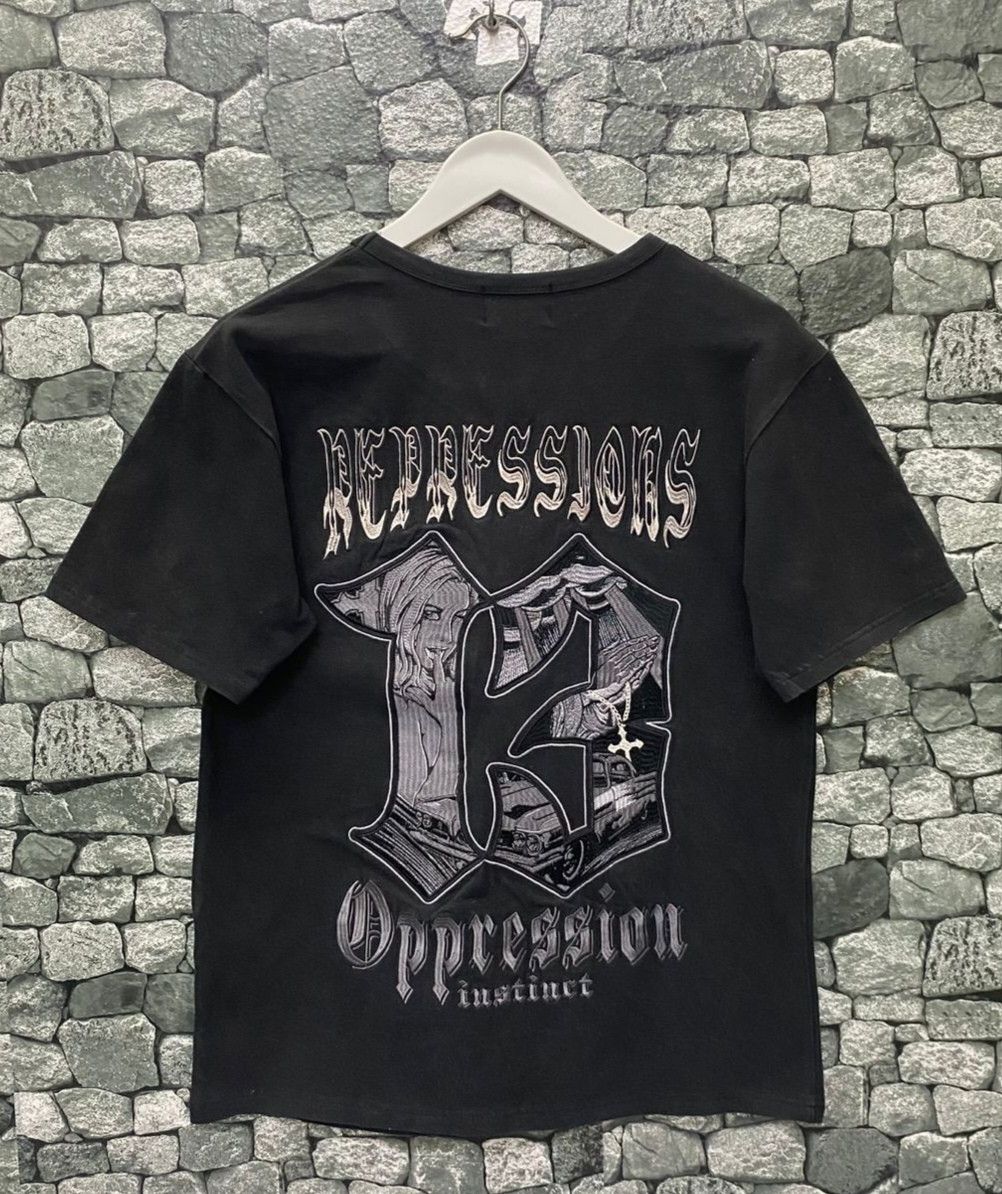 Japanese Brand Vintage Repression Oppression Instinct Japanese Brand Tshirt Size US M / EU 48-50 / 2 - 1 Thumbnail
