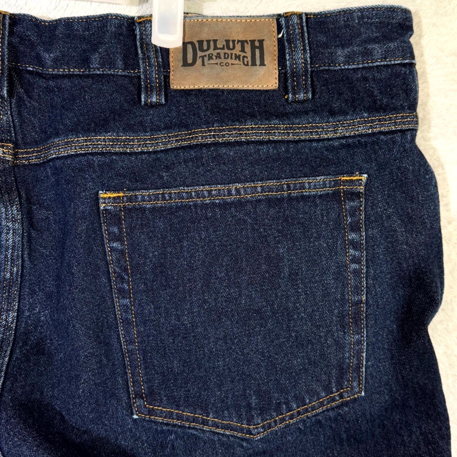Denime Duluth Trading Men’s Crop Jeans 44×28 Blue Denim 100% Cotton Straight Leg Excell Jeans Crop Straight Men’s Denim Blue 44×28 Duluth Size US 44 / EU 60 - 7 Thumbnail