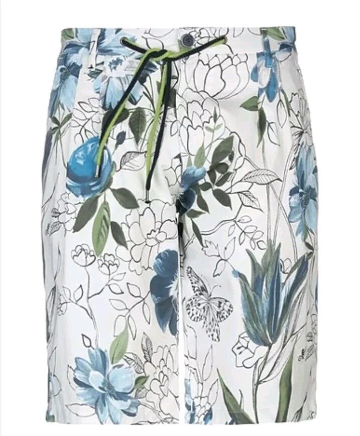 Designer BERNA FLORAL PATTERN SIDE STRIPE SHORTS SIZE 48 IT Size US 32 / EU 48 - 16 Thumbnail