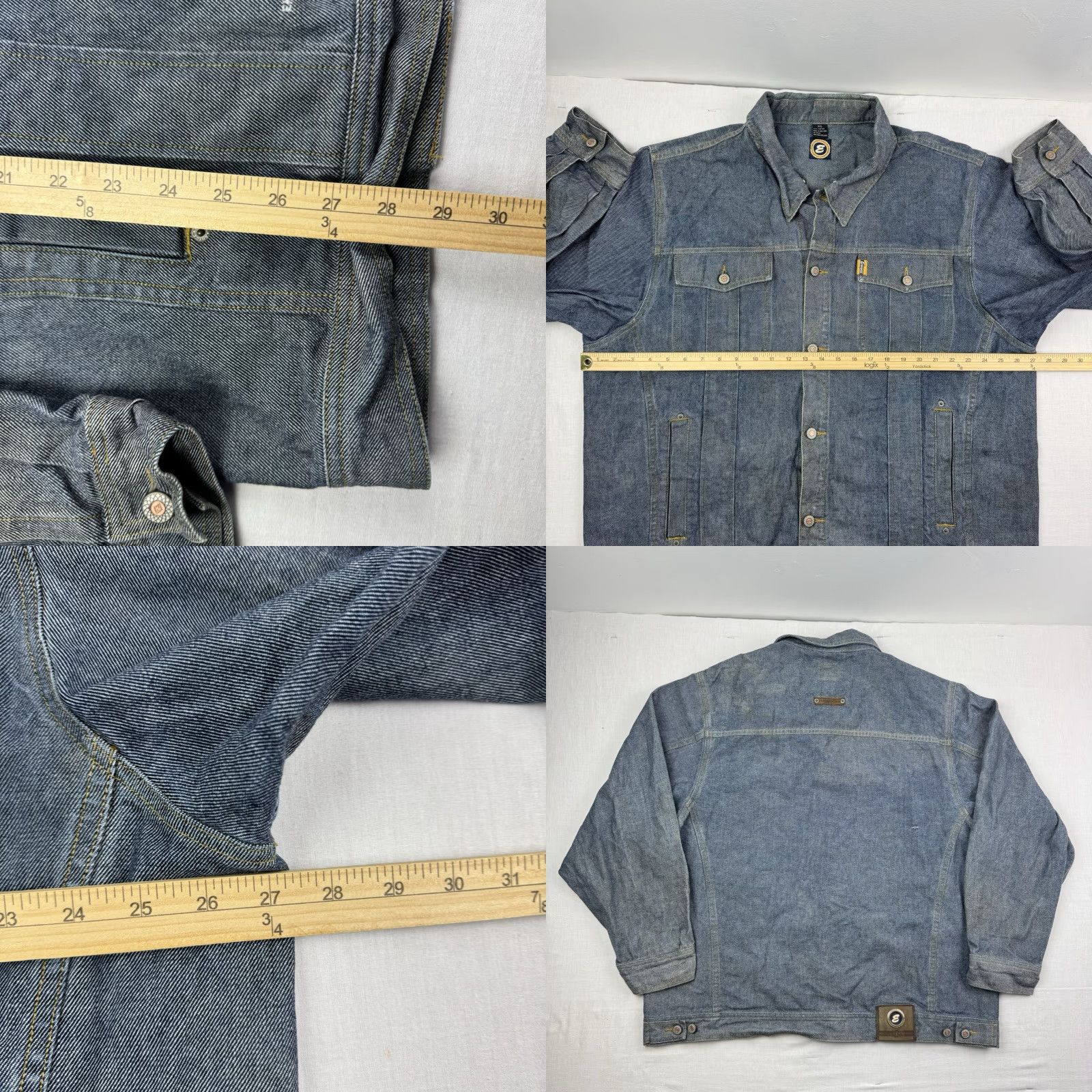 Enyce Vintage Enyce Denim Jacket Adult 2XL Blue Baggy Hip Hop Hipster Y2K 90s Chore Size US XXL / EU 58 / 5 - 8 Thumbnail