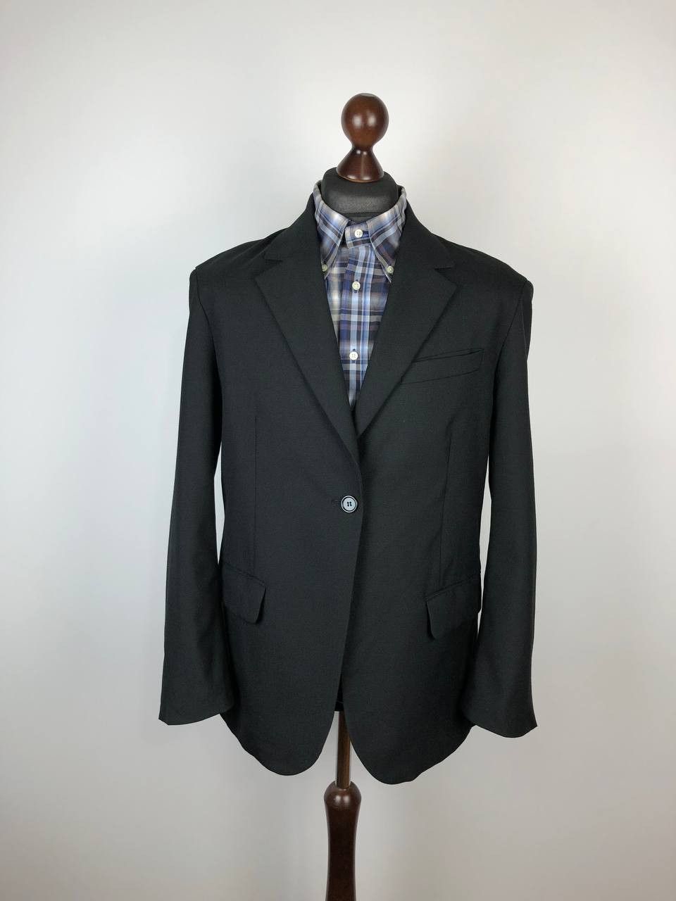 Arket ARKET Marzotto/166 Wool Blazer Jacket Black size 40 Size 40R - 2 Thumbnail