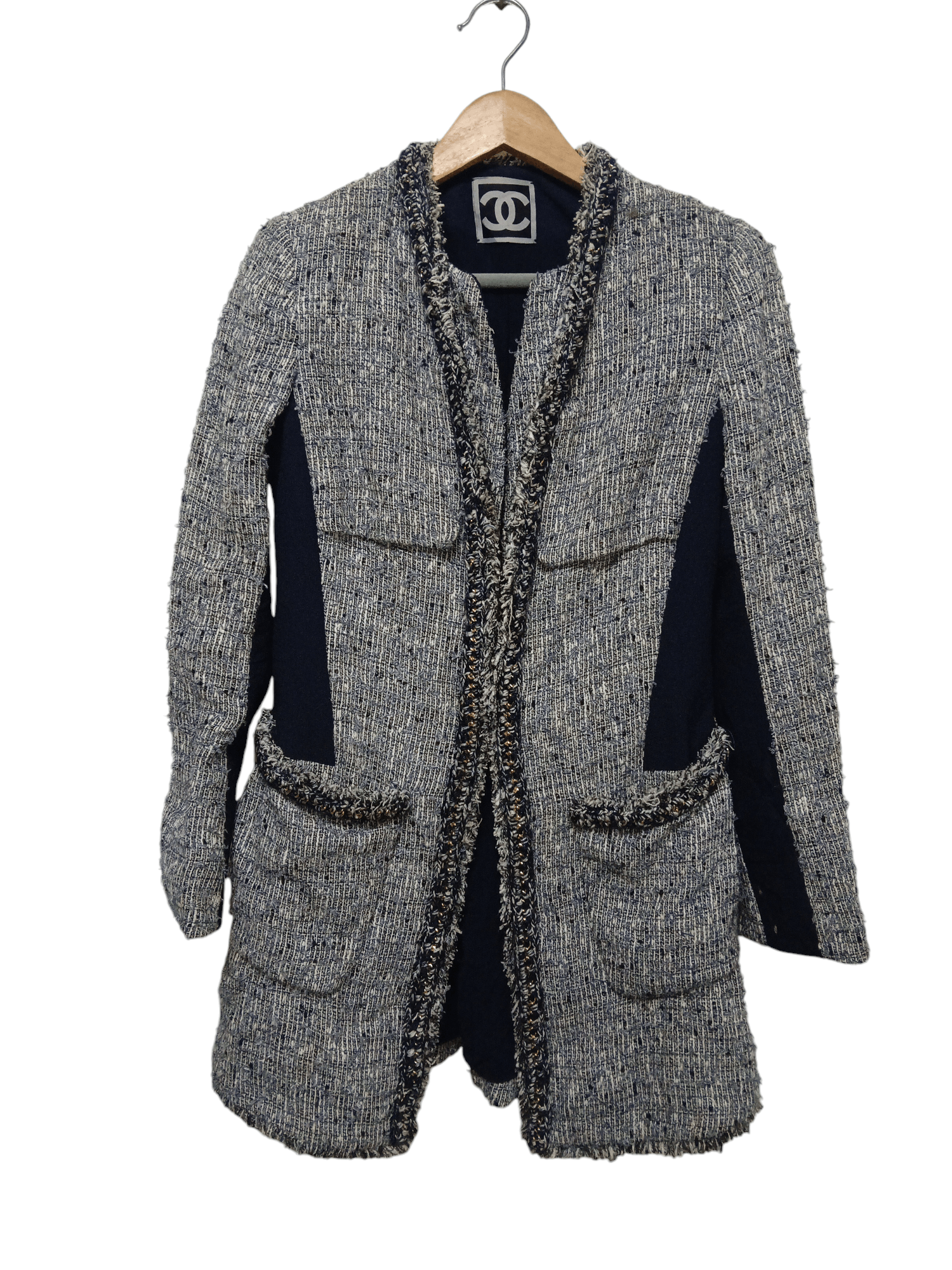 Designer × Japanese Brand Time tweed coat women inspired chanel Size S / US 4 / IT 40 - 1 Thumbnail